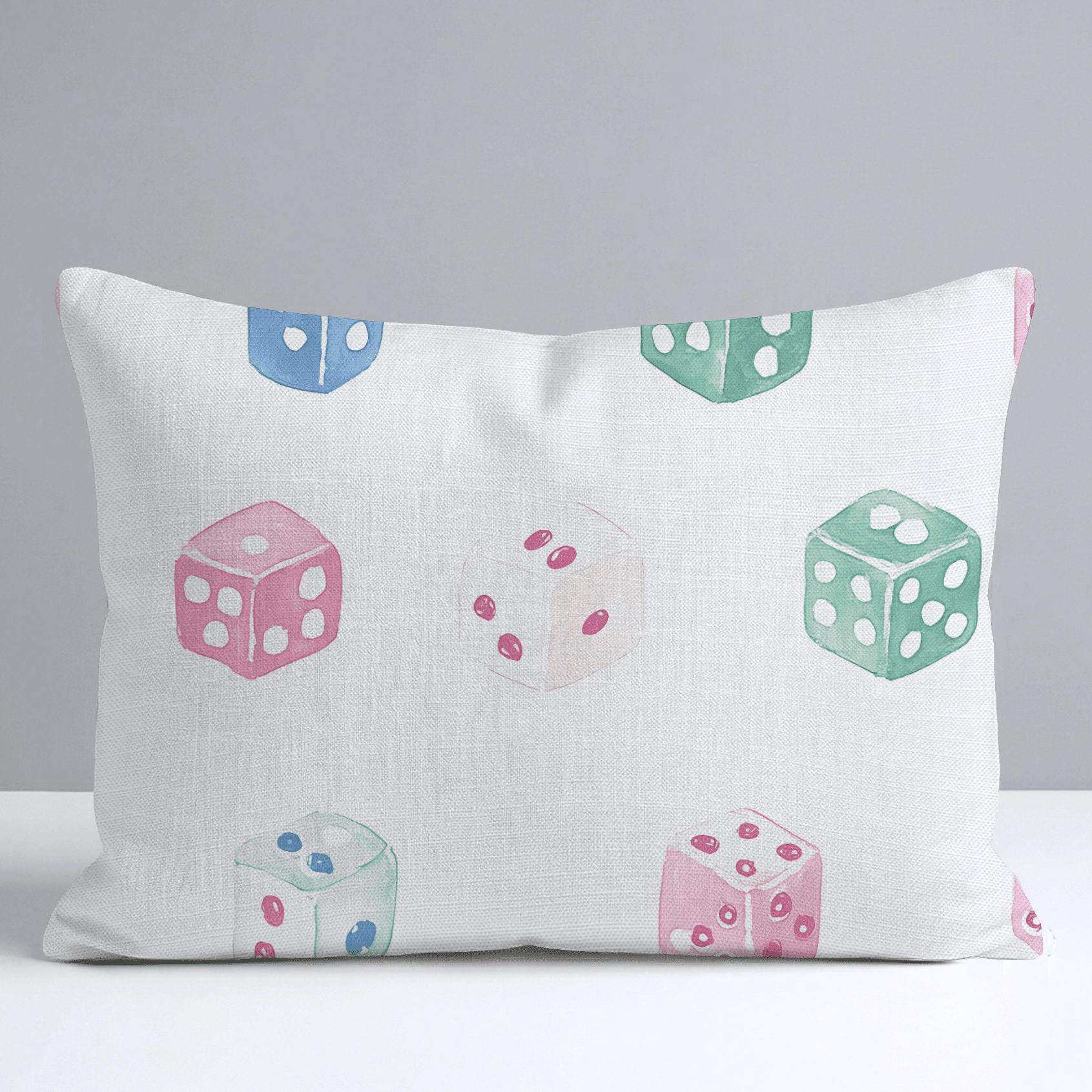 Lucky Dice Throw Pillow - Benton Lane Home - Lemon Park