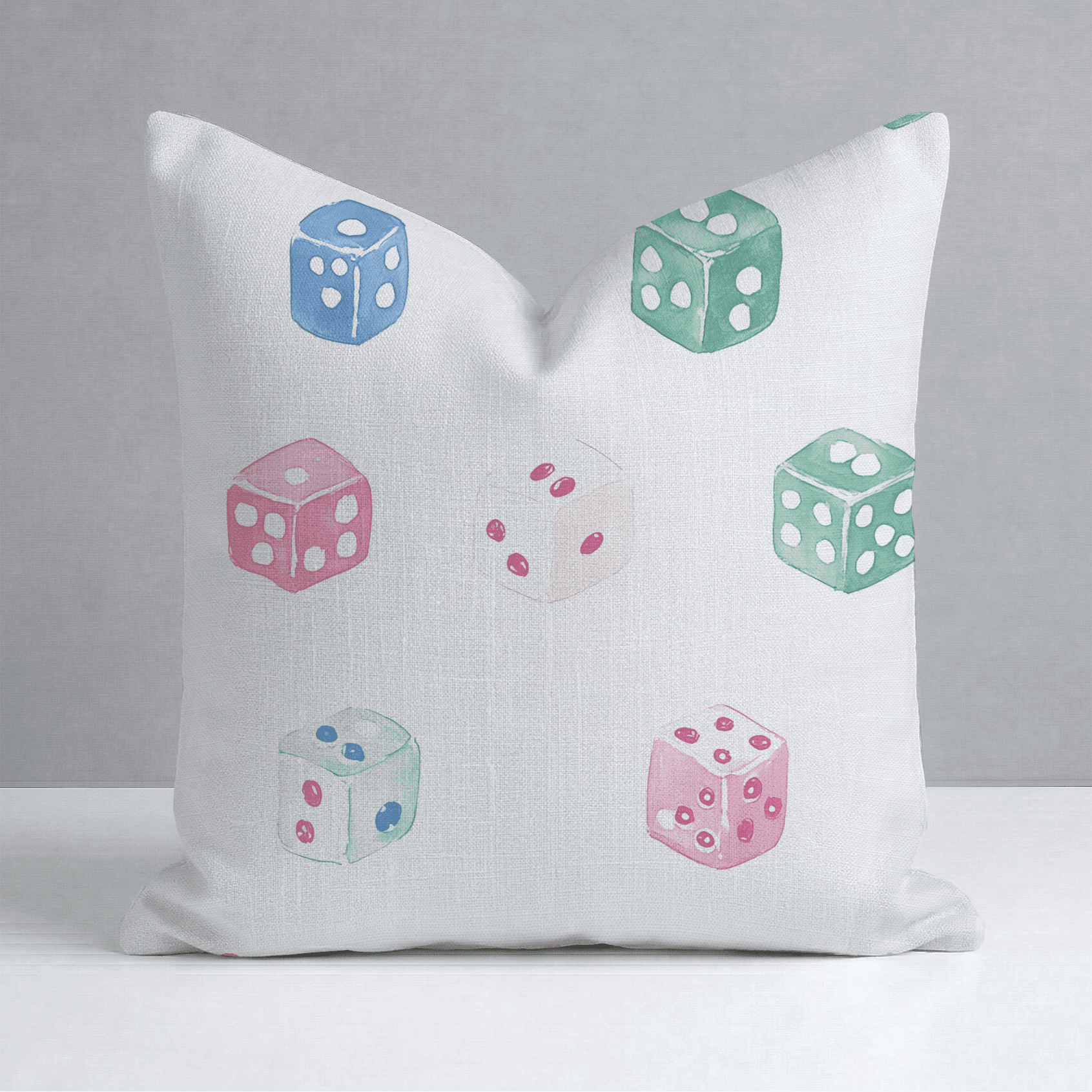 Lucky Dice Throw Pillow - Benton Lane Home - Lemon Park
