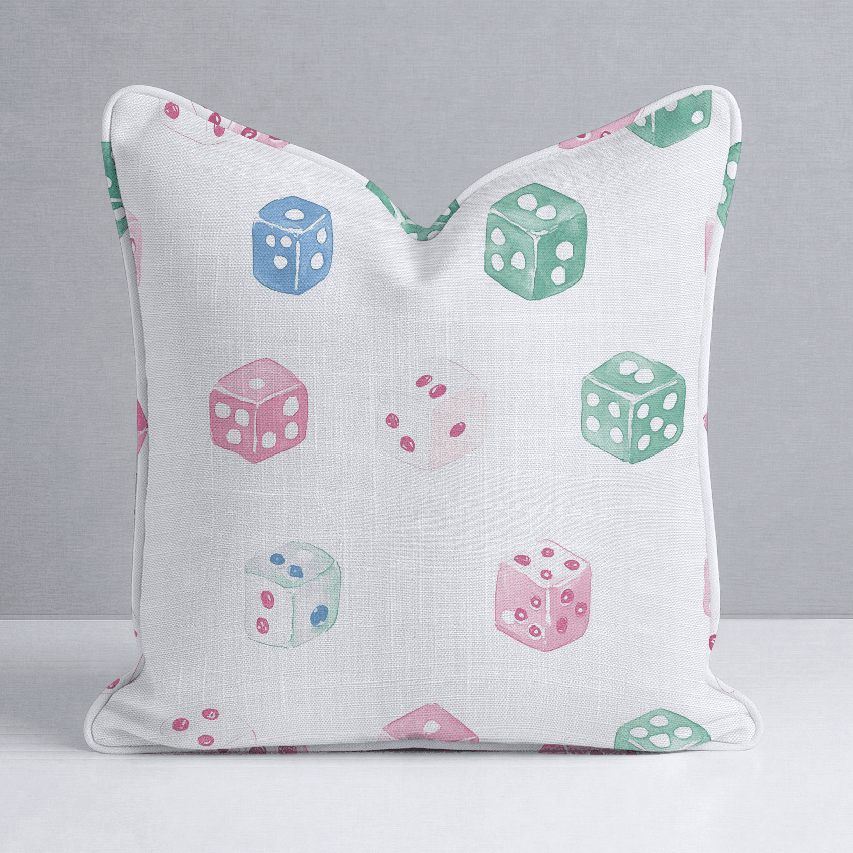 Lucky Dice Throw Pillow - Benton Lane Home - Lemon Park