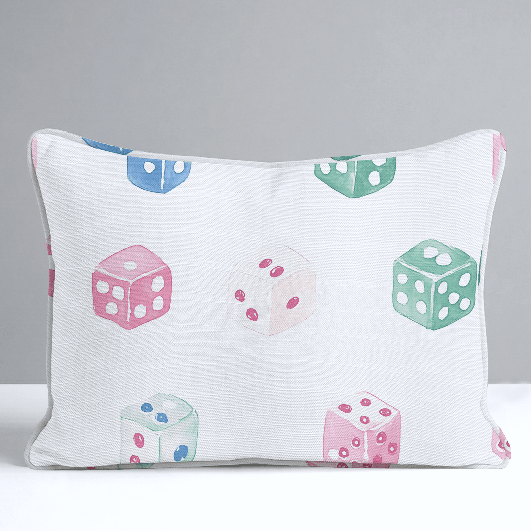 Lucky Dice Throw Pillow - Benton Lane Home - Lemon Park