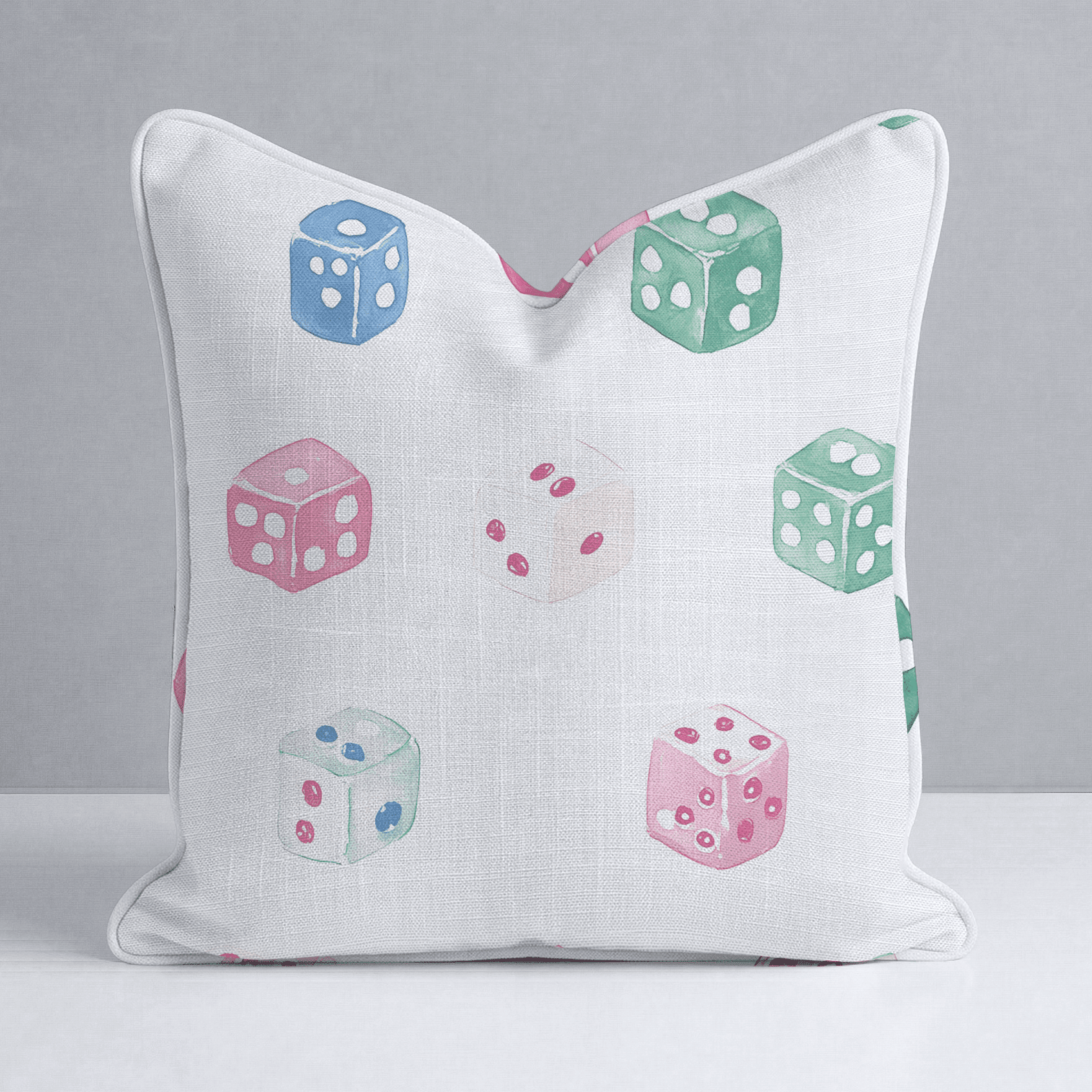 Lucky Dice Throw Pillow - Benton Lane Home - Lemon Park