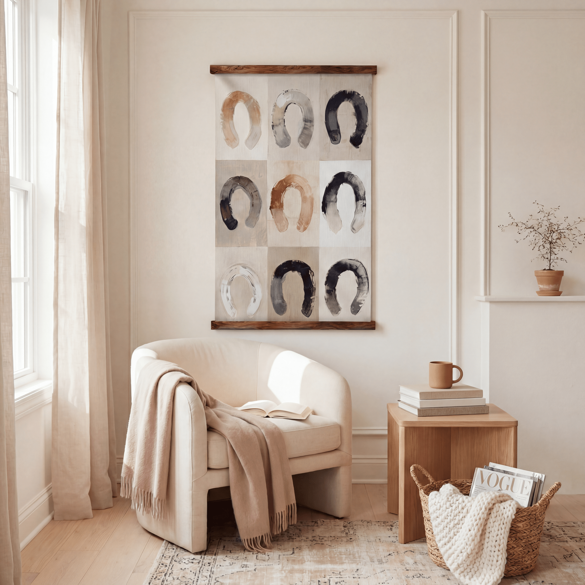 Lucky Horseshoes - Tapestry - Benton Lane Home - Lemon Park