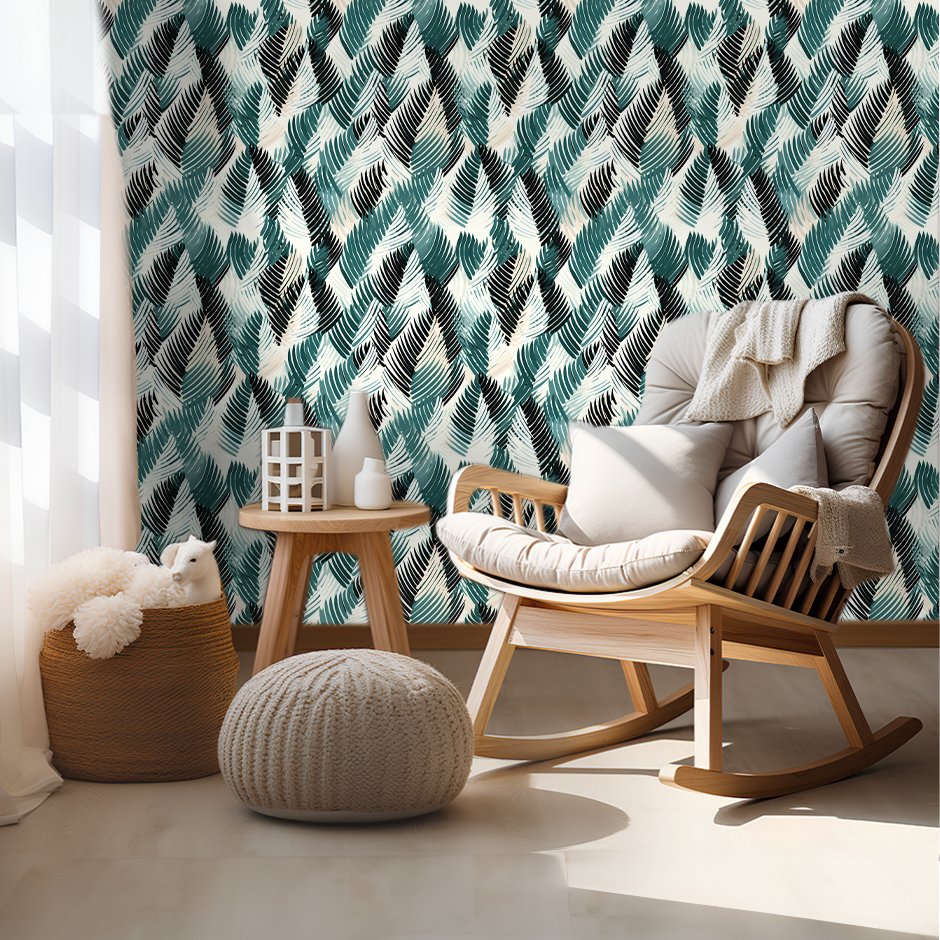 Lula Fern Wallpaper - Painted Paper