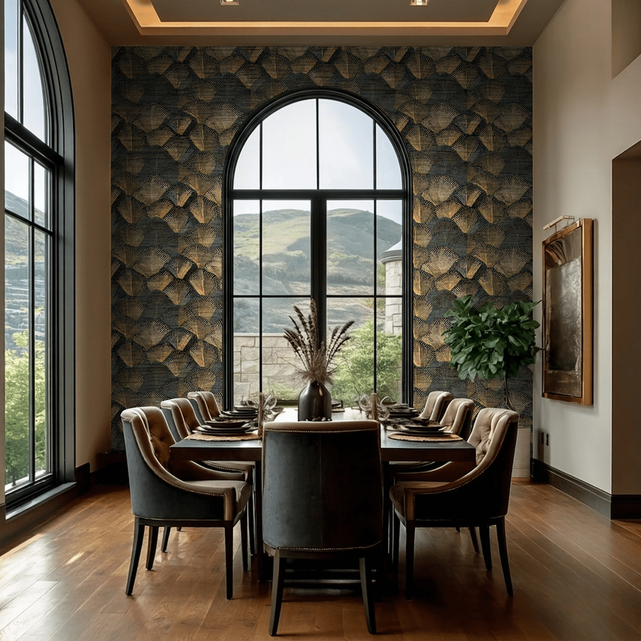 Luminara Faux Grasscloth Wallpaper - Painted Paper