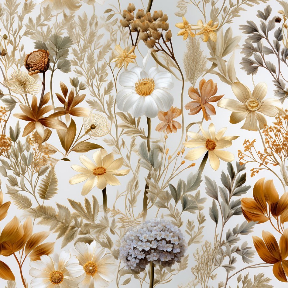 Luna Floral Wallpaper - Benton Lane Home - Painted Paper