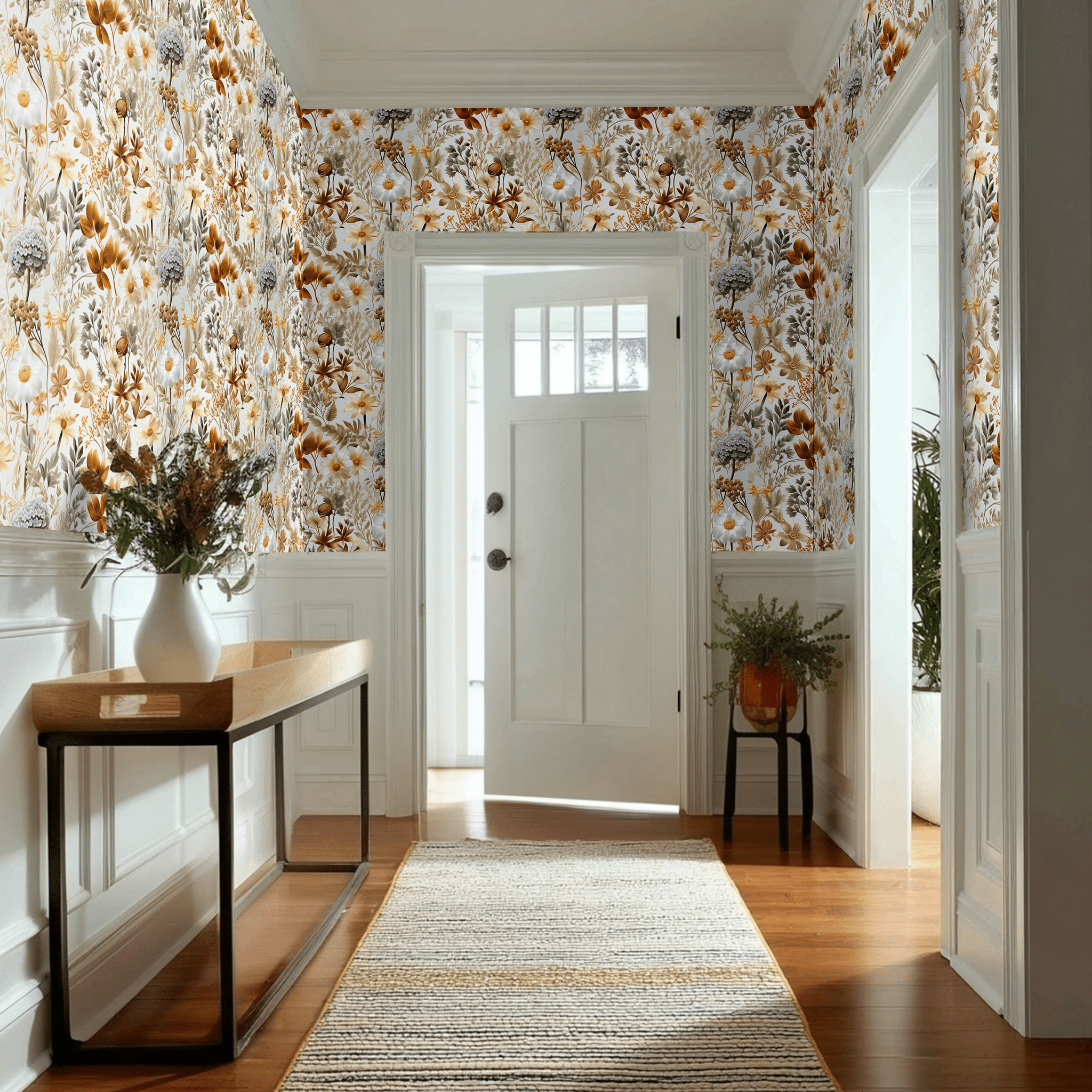 Luna Floral Wallpaper - Benton Lane Home - Painted Paper