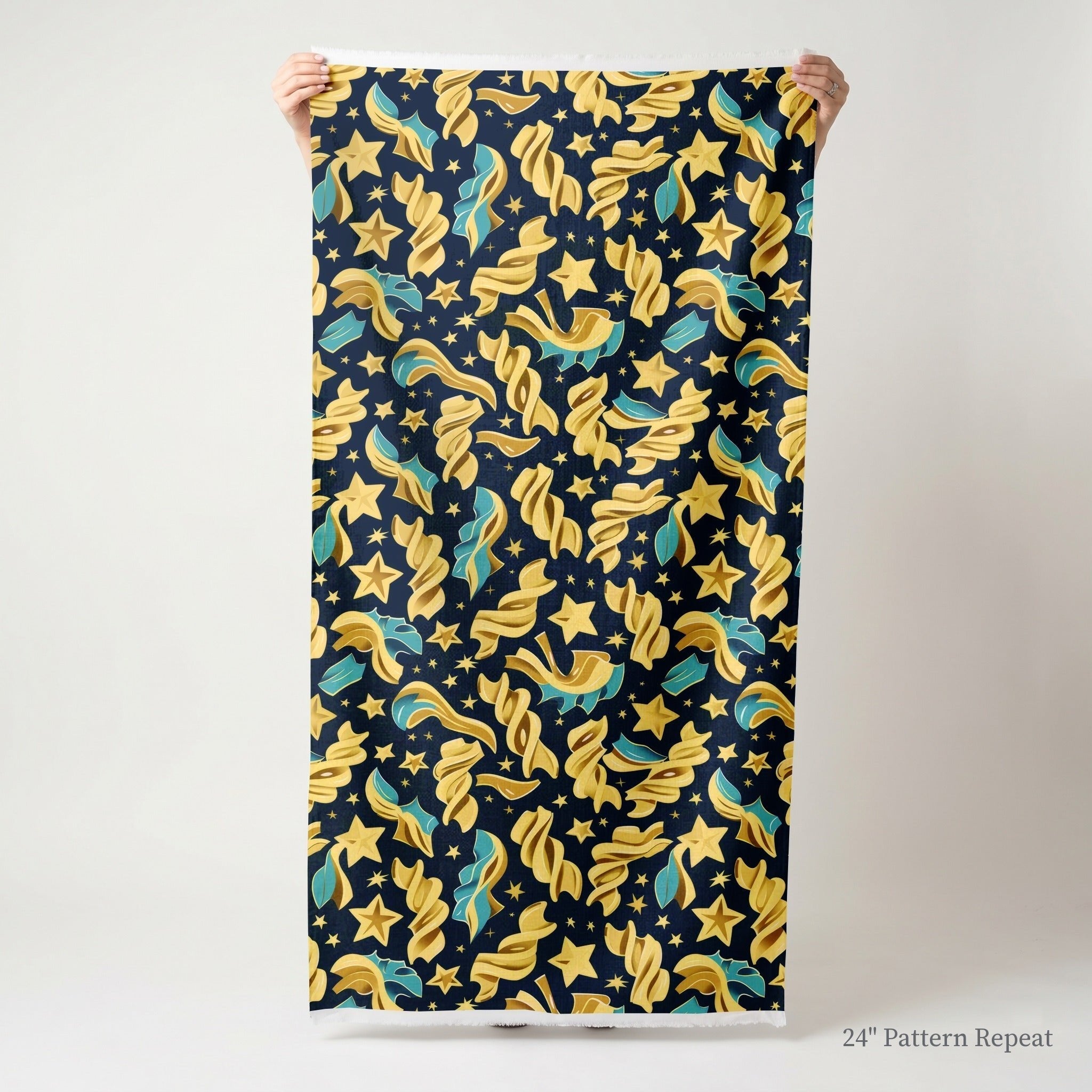 Luna's Cosmic Linguine - Fabric - Benton Lane Home - Lemon Park