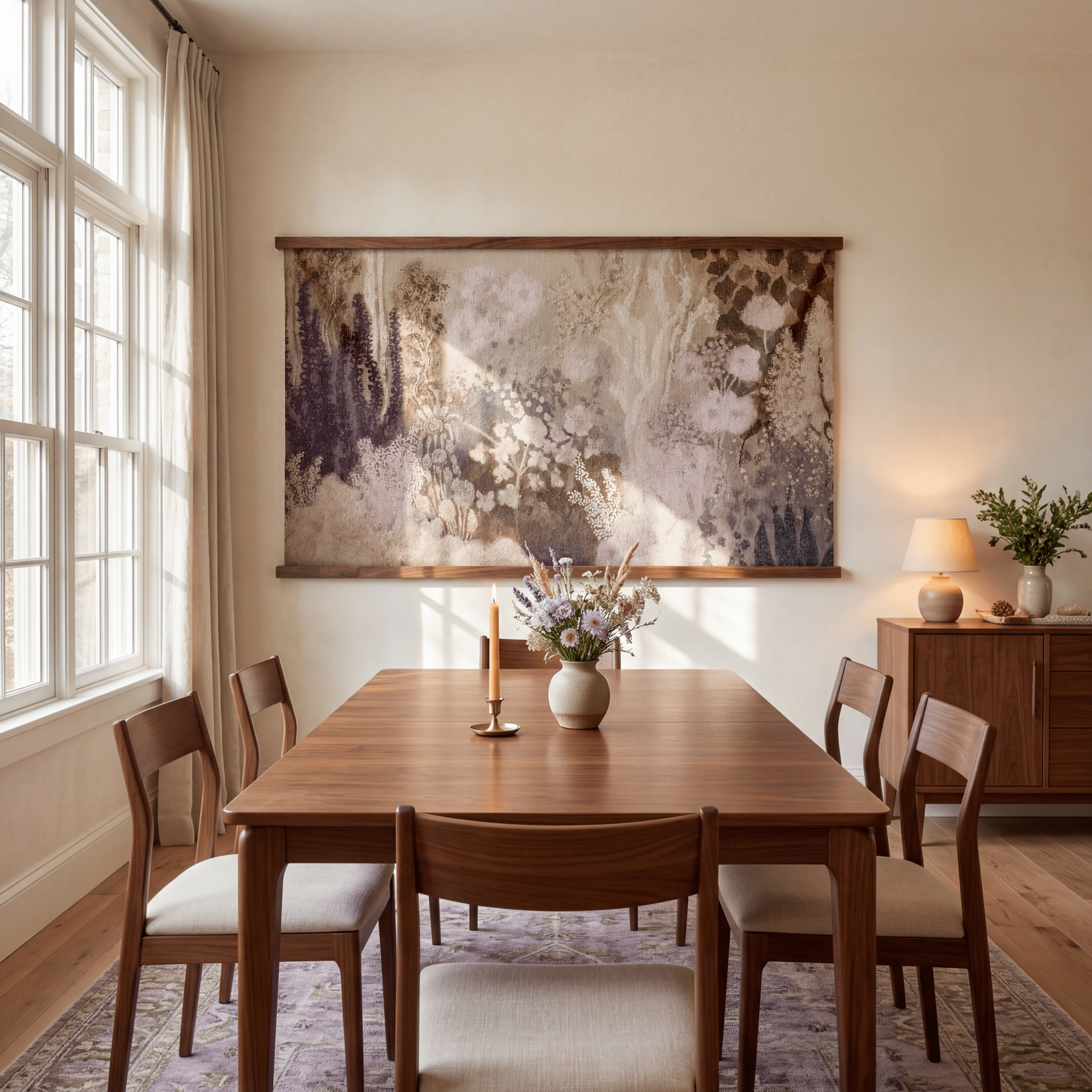 Lush Meadow (Purple) - Tapestry - Benton Lane Home - Lemon Park
