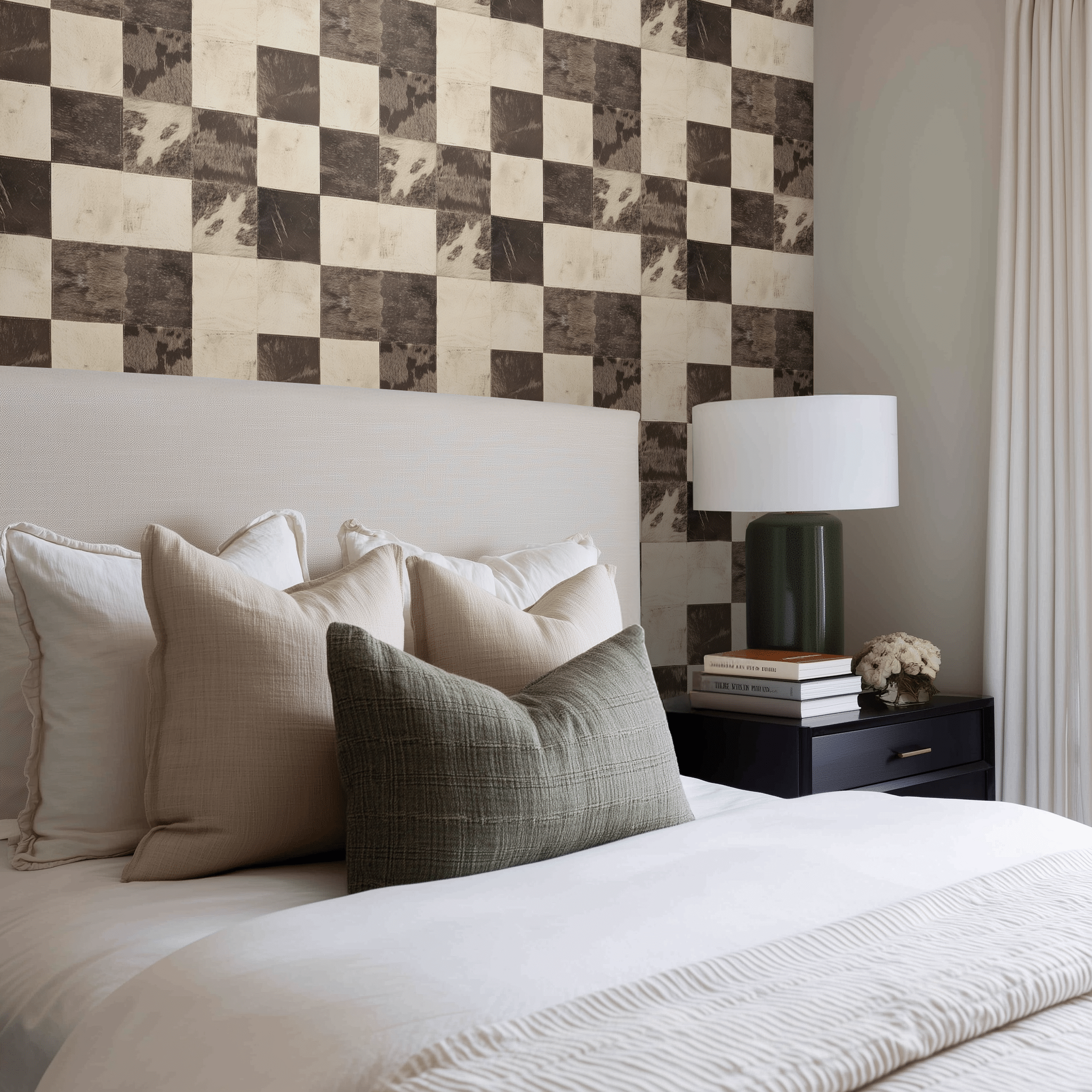 Lyle Cowhide Wallpaper - Painted Paper