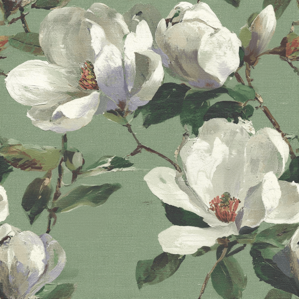 Magnoila Lane Wallpaper - Benton Lane Home - Painted Paper