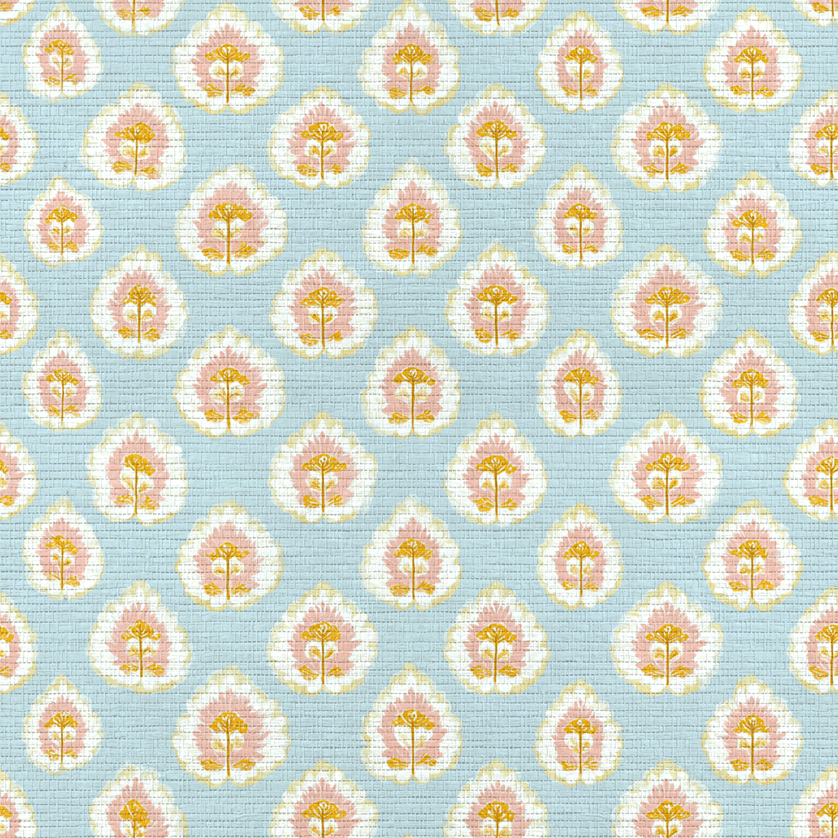 Magnolia Mist Faux Grasscloth Wallpaper - Benton Lane Home - Lemon Park