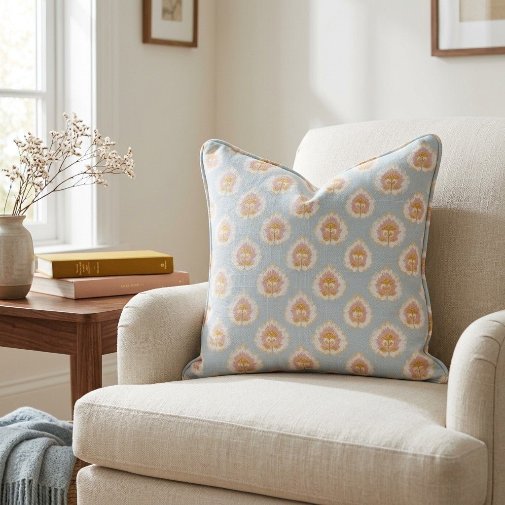 Magnolia Mist Throw Pillow - Benton Lane Home - Lemon Park