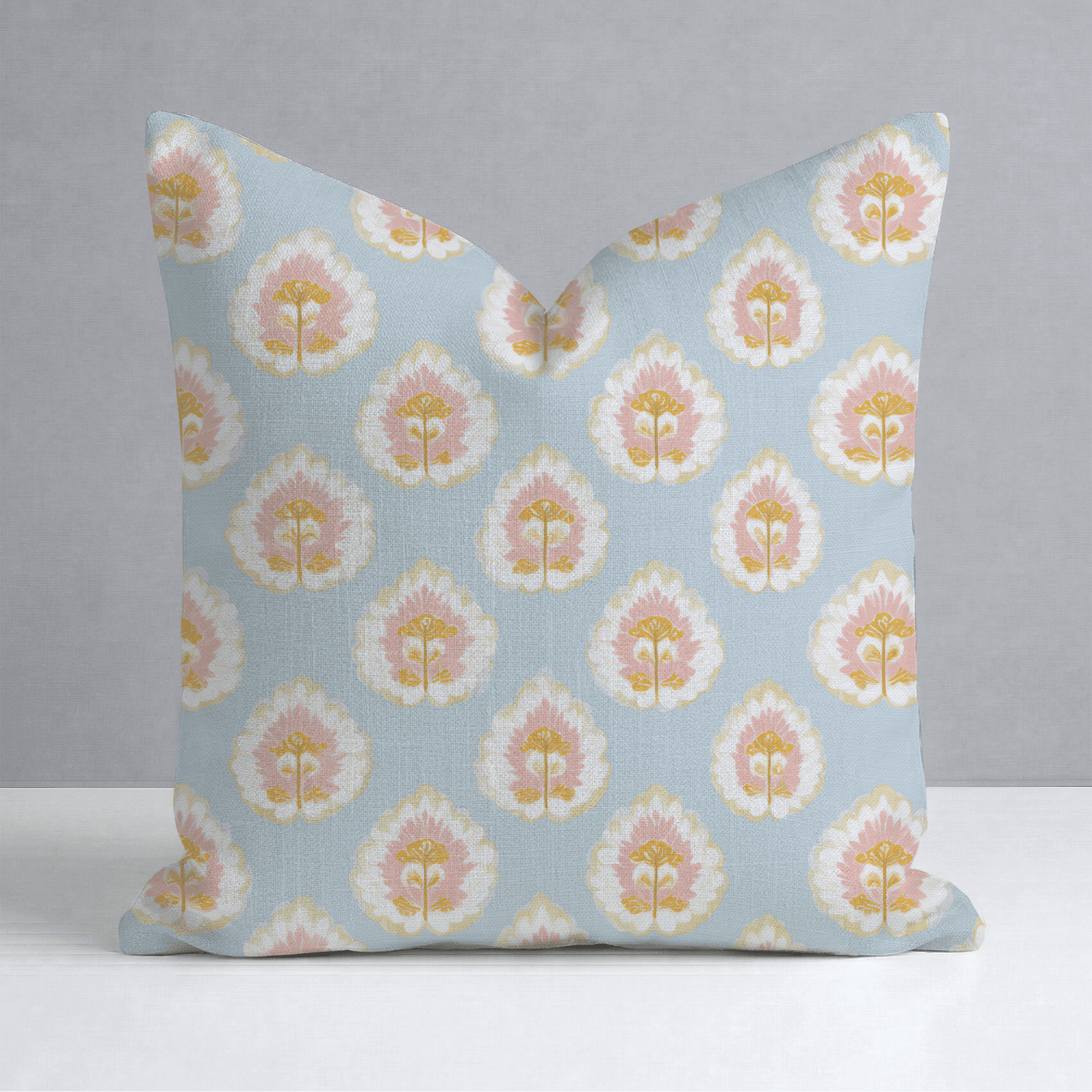 Magnolia Mist Throw Pillow - Benton Lane Home - Lemon Park