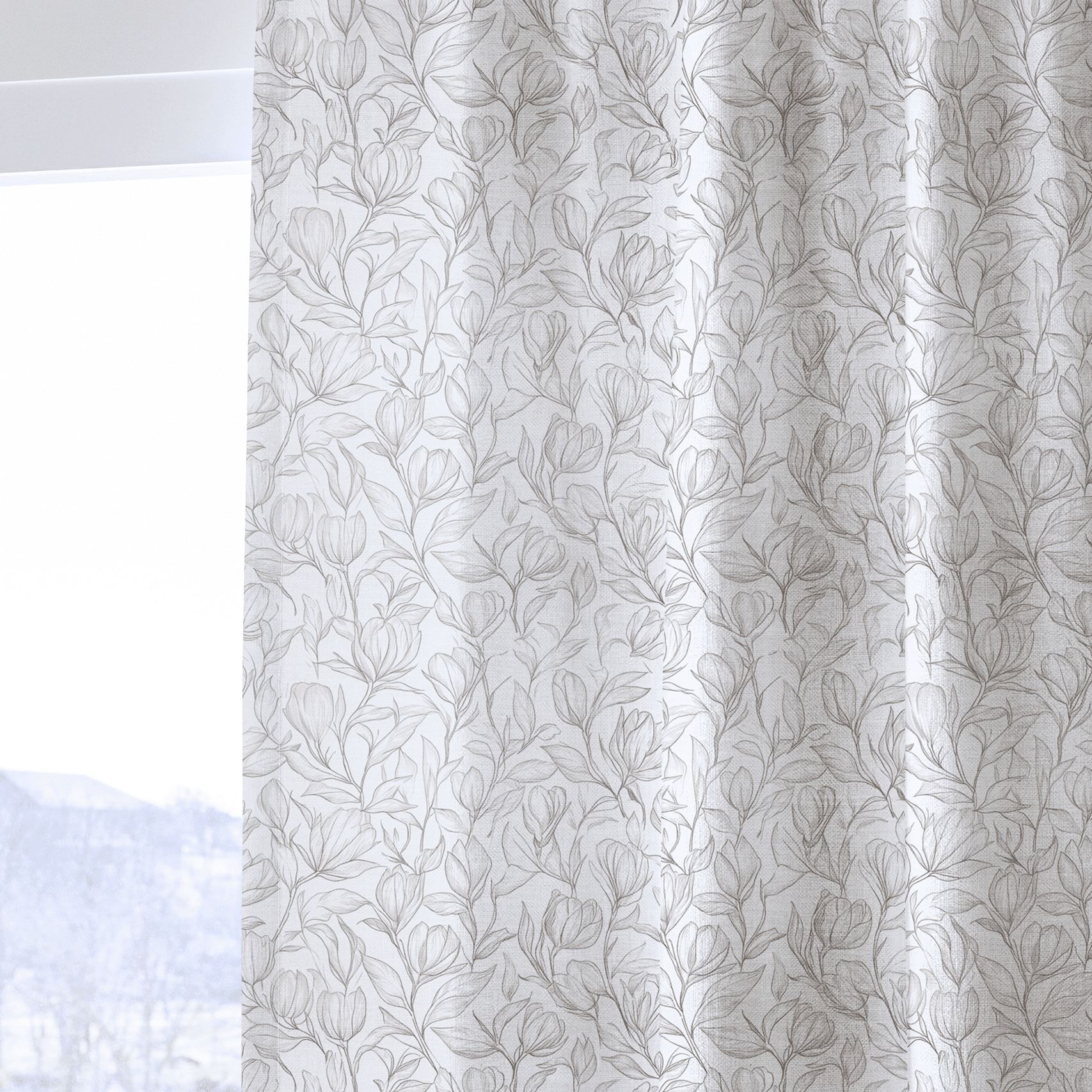 Magnolia Sketch - Drapery - Benton Lane Home - Lemon Park