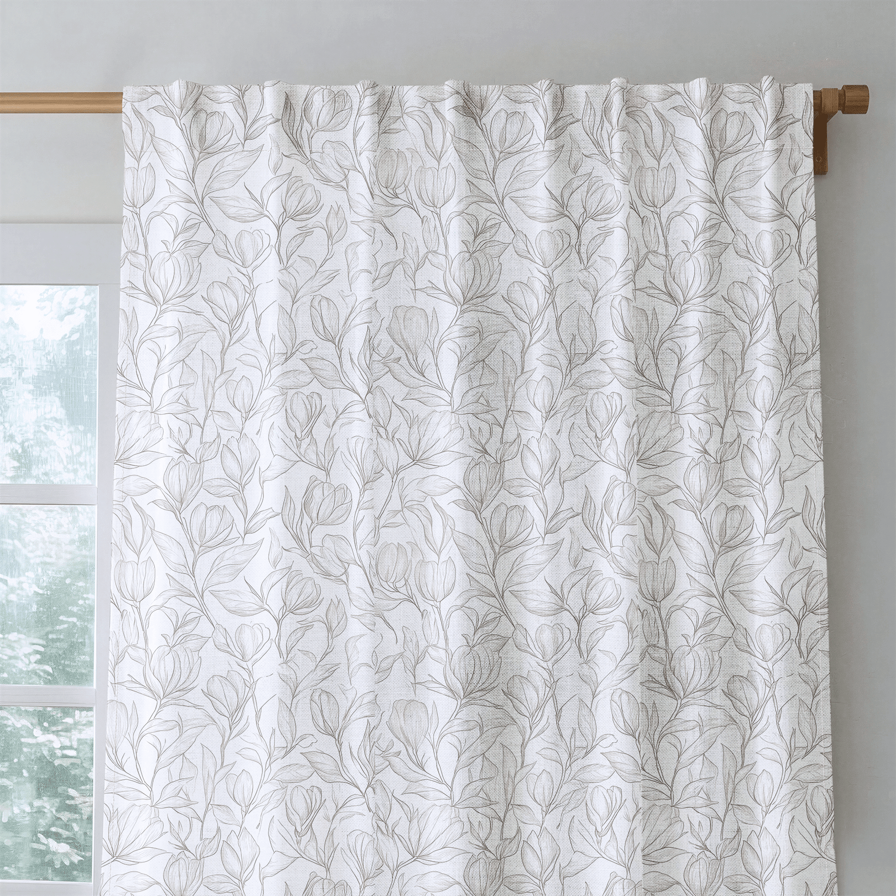 Magnolia Sketch - Drapery - Benton Lane Home - Lemon Park