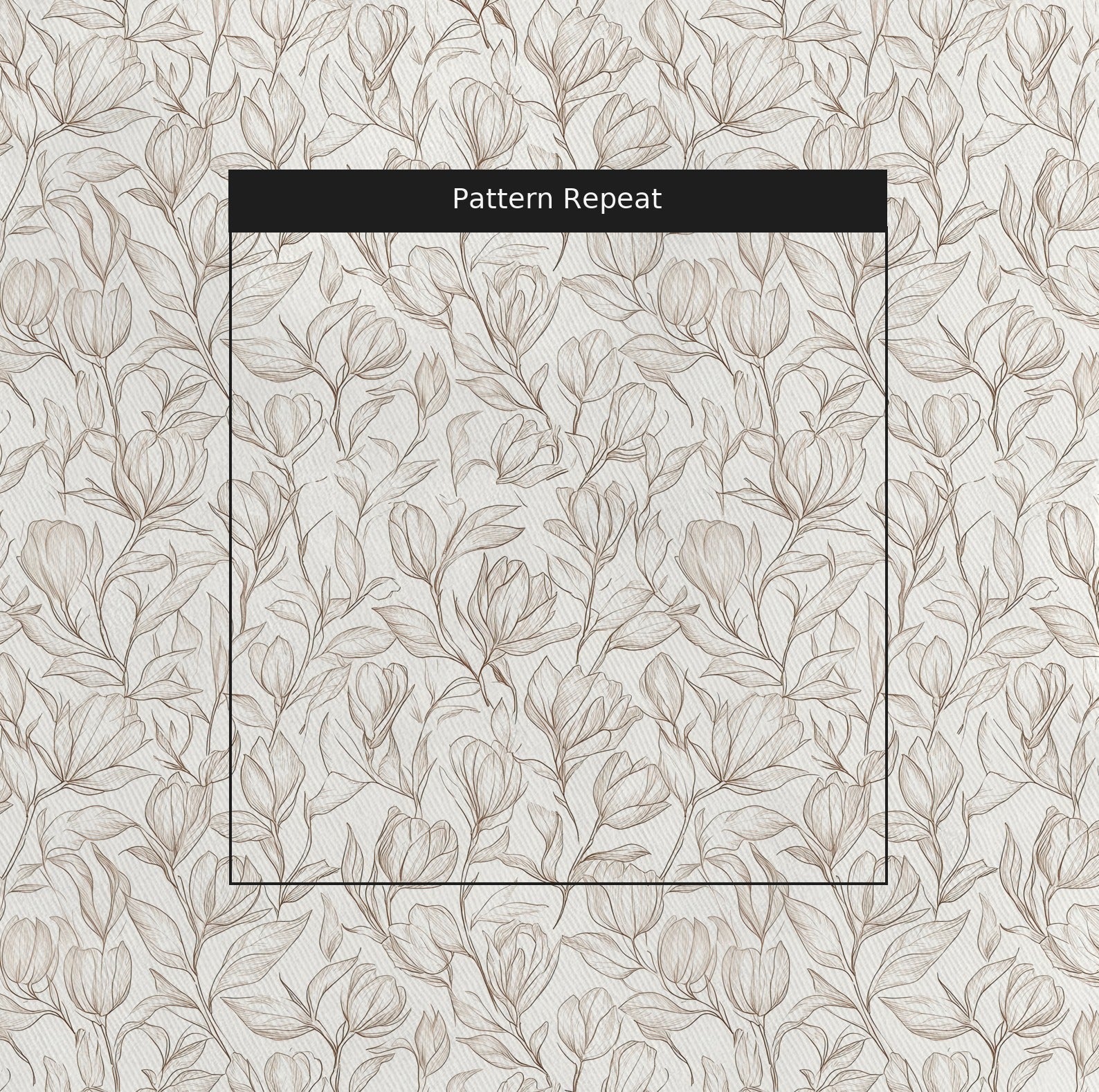 Magnolia Sketch - Fabric - Benton Lane Home - Lemon Park