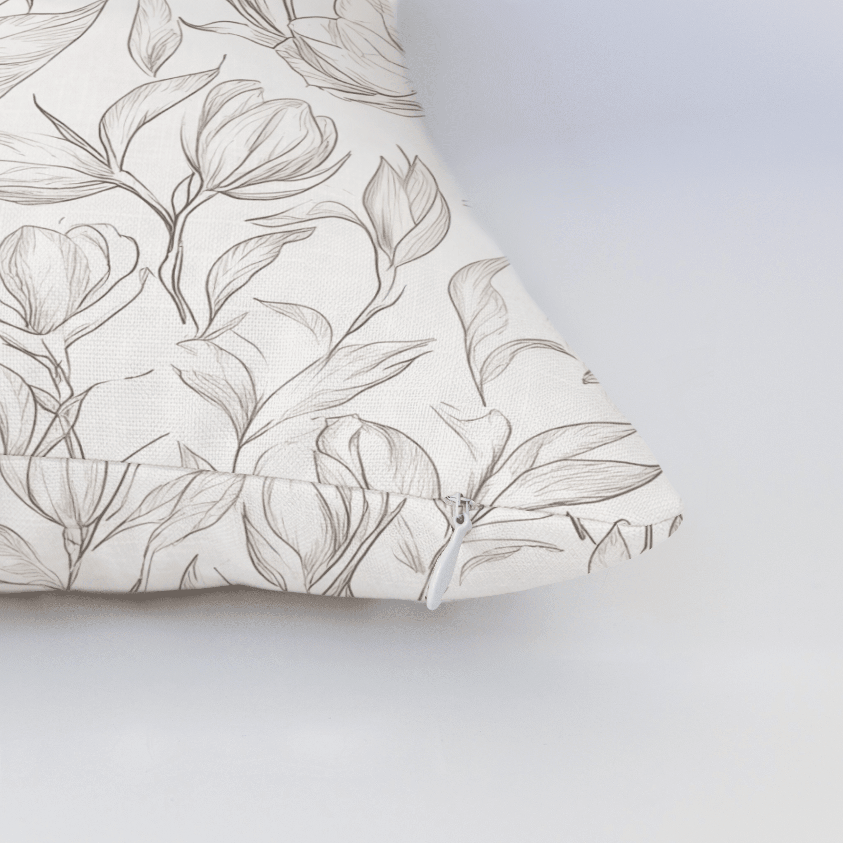 Magnolia Sketch Throw Pillow - Benton Lane Home - Lemon Park