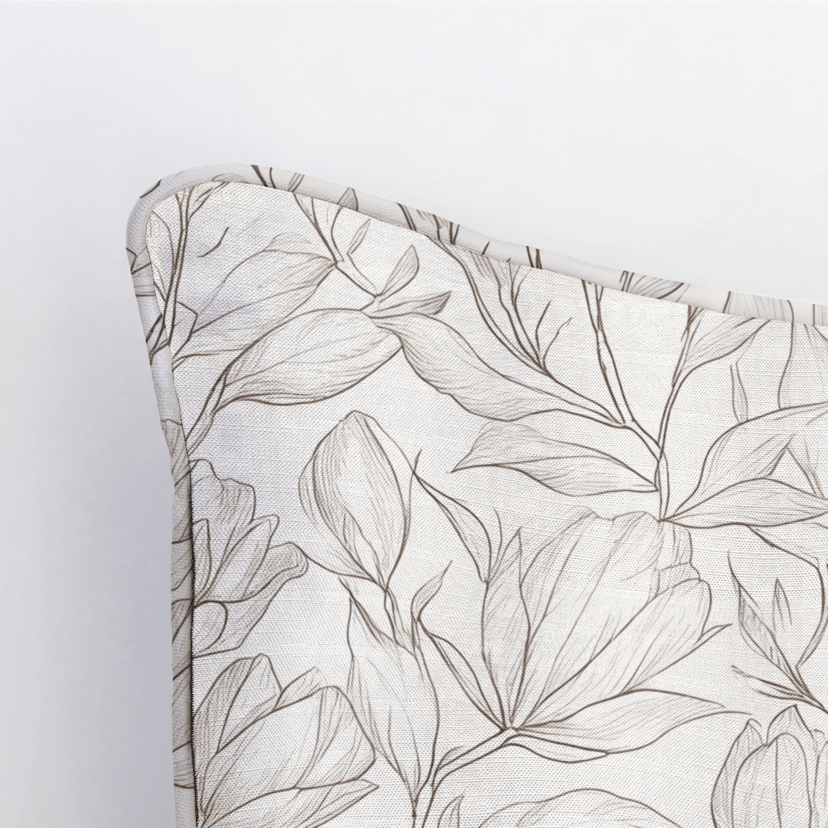 Magnolia Sketch Throw Pillow - Benton Lane Home - Lemon Park