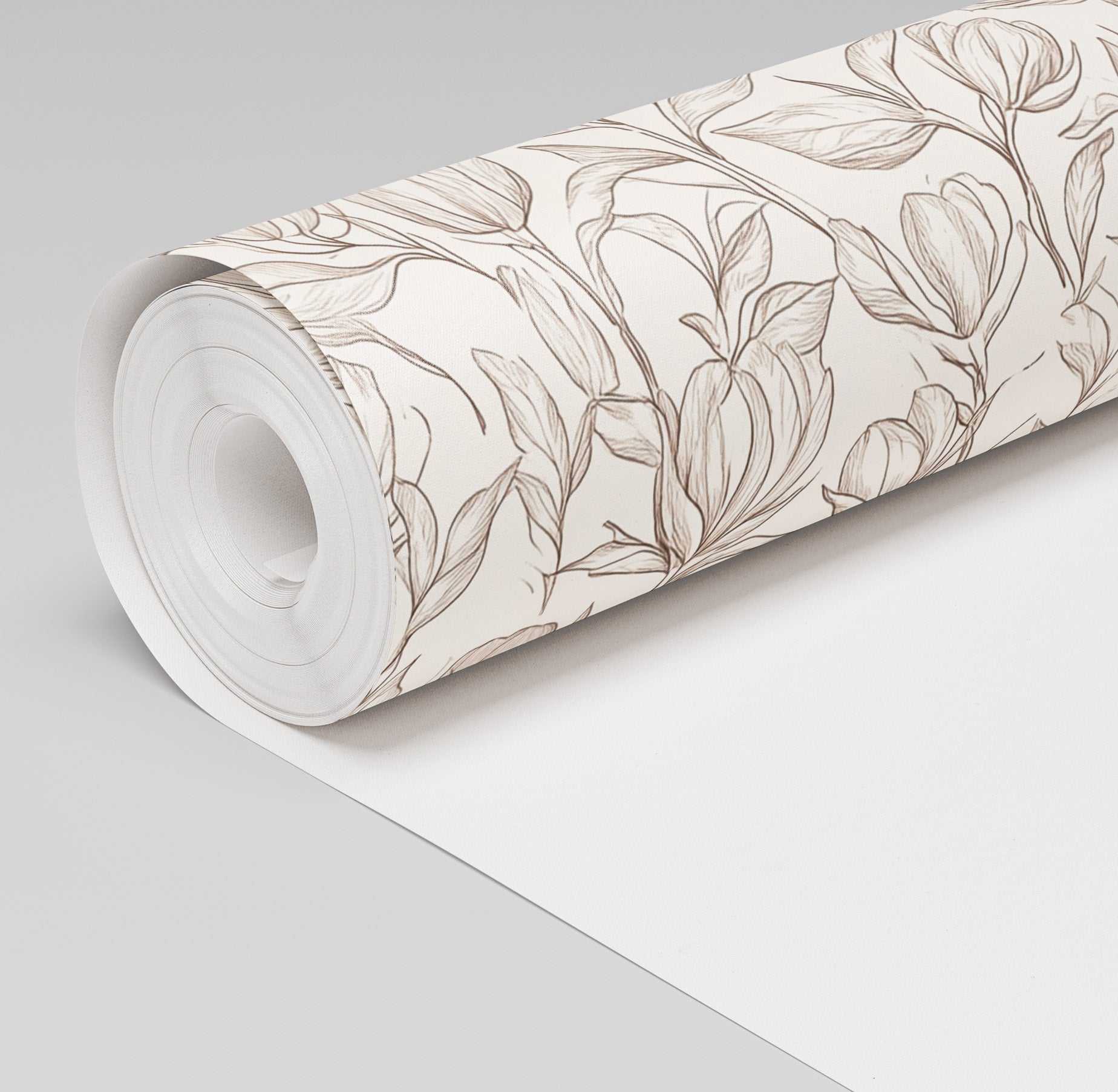 Magnolia Sketch Wallpaper - Benton Lane Home - Lemon Park