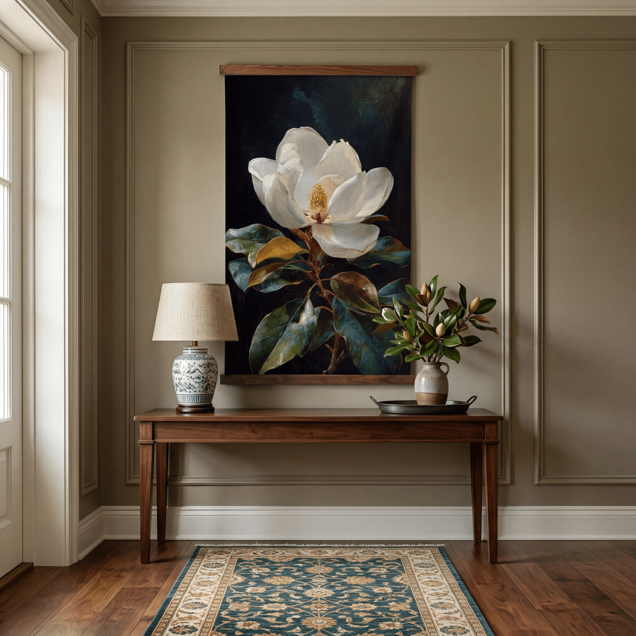 Magnolia Study - Tapestry - Painted Paper