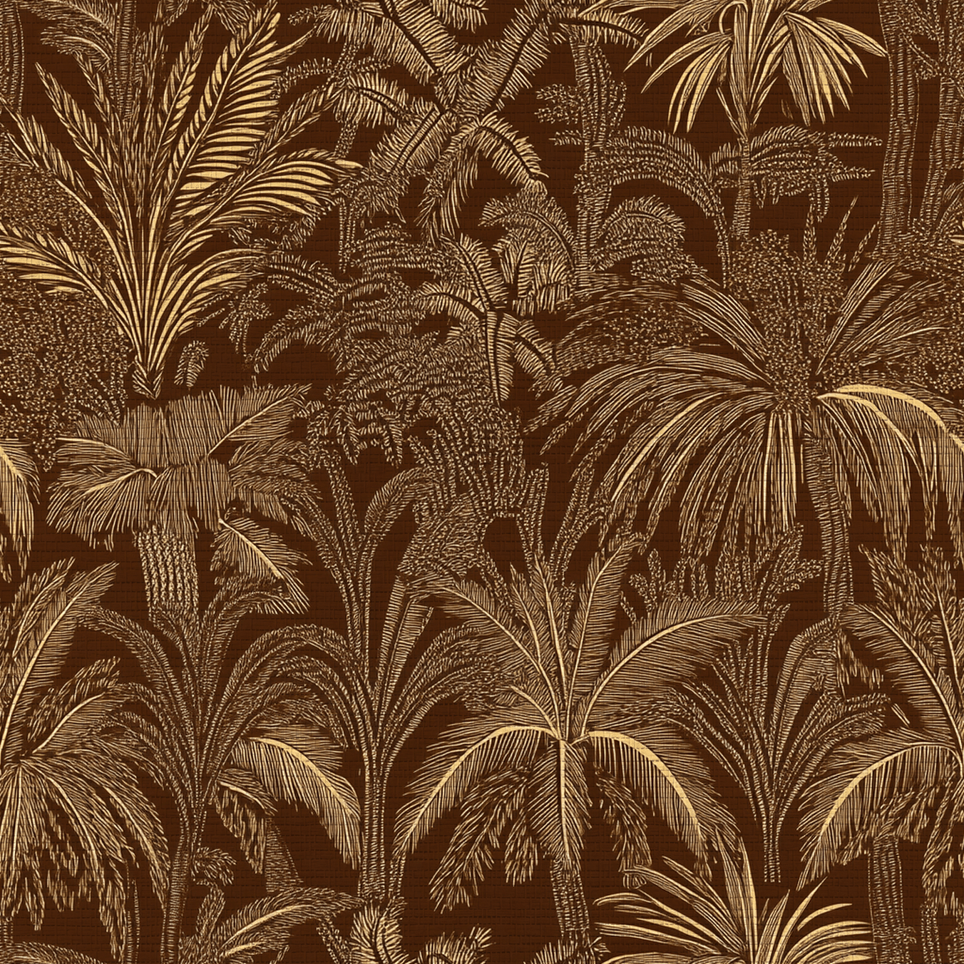 Mahogany Faux Grasscloth Wallpaper - Painted Paper