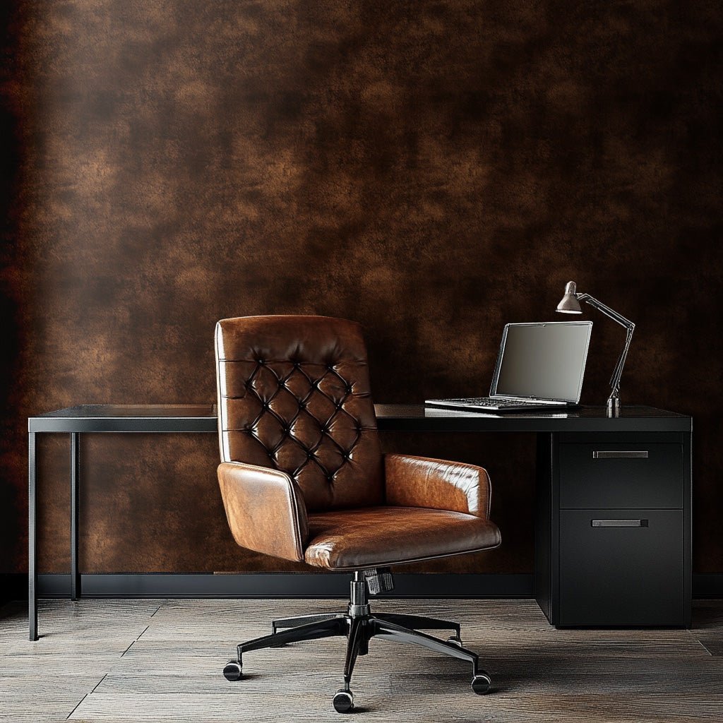 Mahogany Patina Wallpaper - Benton Lane Home - Painted Paper