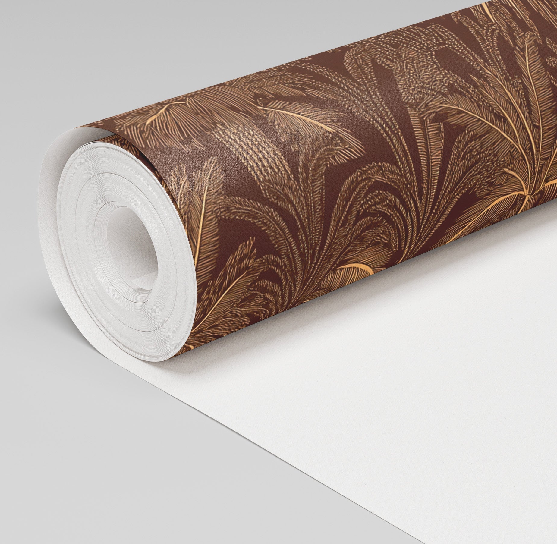 Mahogany Wallpaper - Benton Lane Home - Painted Paper
