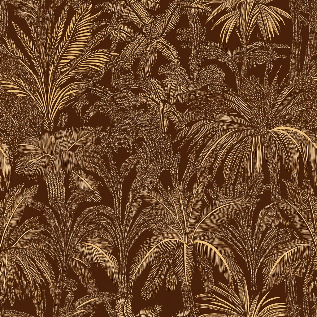 Mahogany Wallpaper - Benton Lane Home - Painted Paper