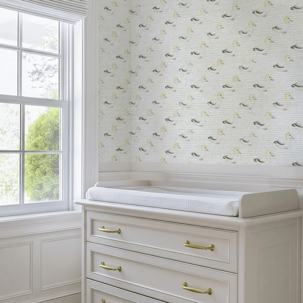 Mallards Faux Grasscloth Wallpaper - Benton Lane Home - Lemon Park
