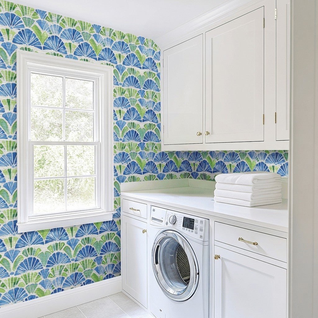 Mallory Faux Grasscloth Wallpaper - Benton Lane Home - Lemon Park