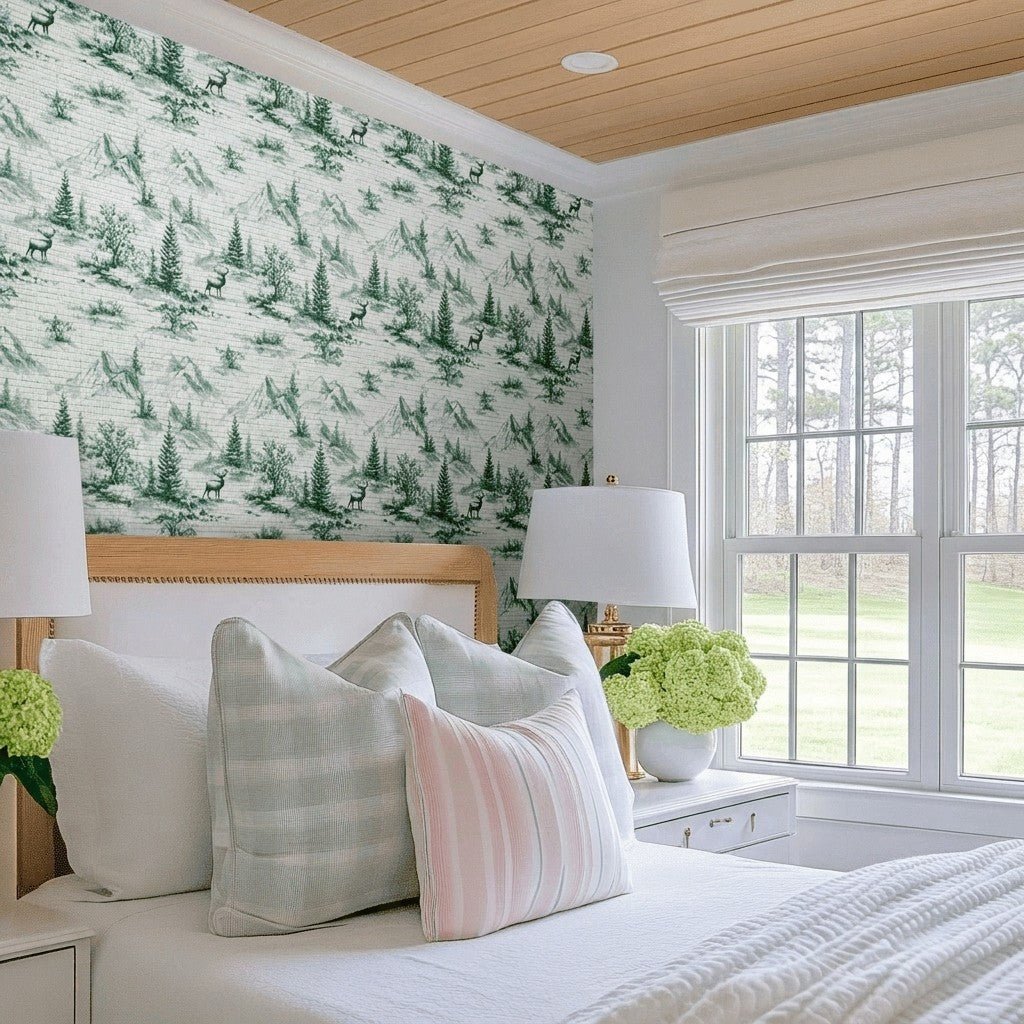 Mammoth Faux Grasscloth Wallpaper - Benton Lane Home - Lemon Park
