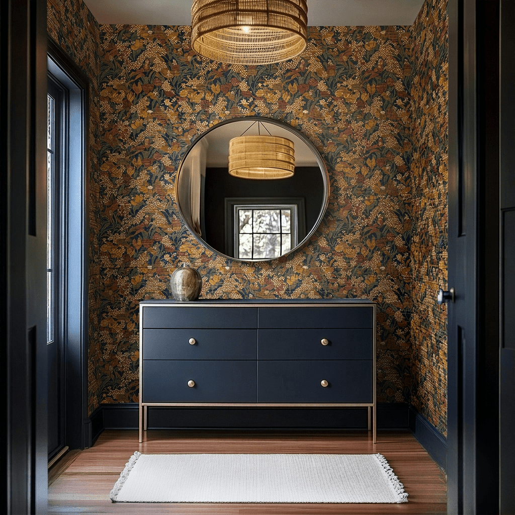 Marantha Faux Grasscloth Wallpaper - Benton Lane Home - Painted Paper