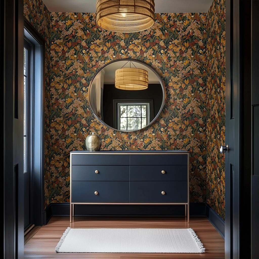 Marantha Wallpaper - Benton Lane Home - Painted Paper