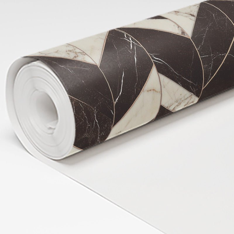 Marble Chevron Wallpaper - Benton Lane Home - Painted Paper