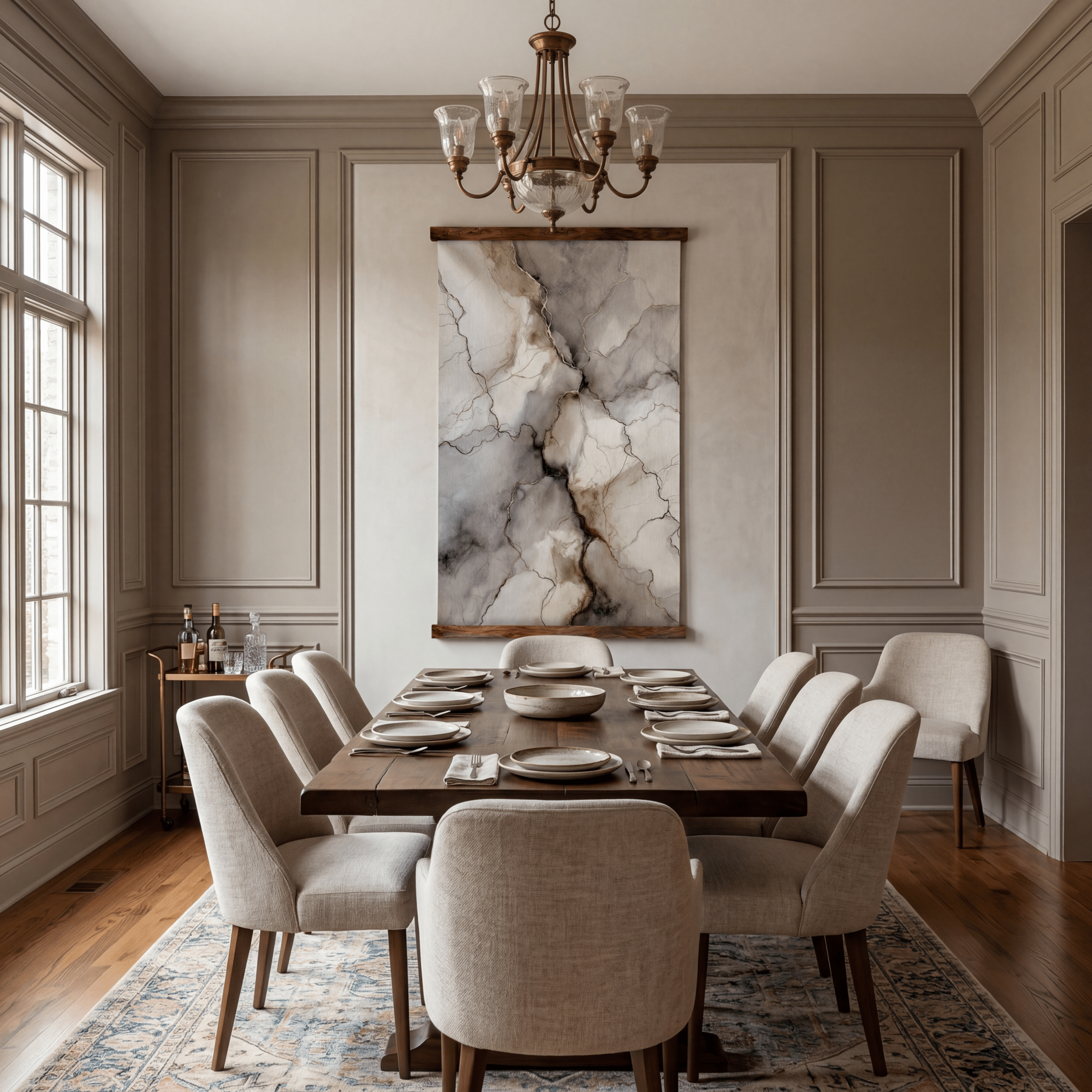 Marble Form - Tapestry - Benton Lane Home - Painted Paper
