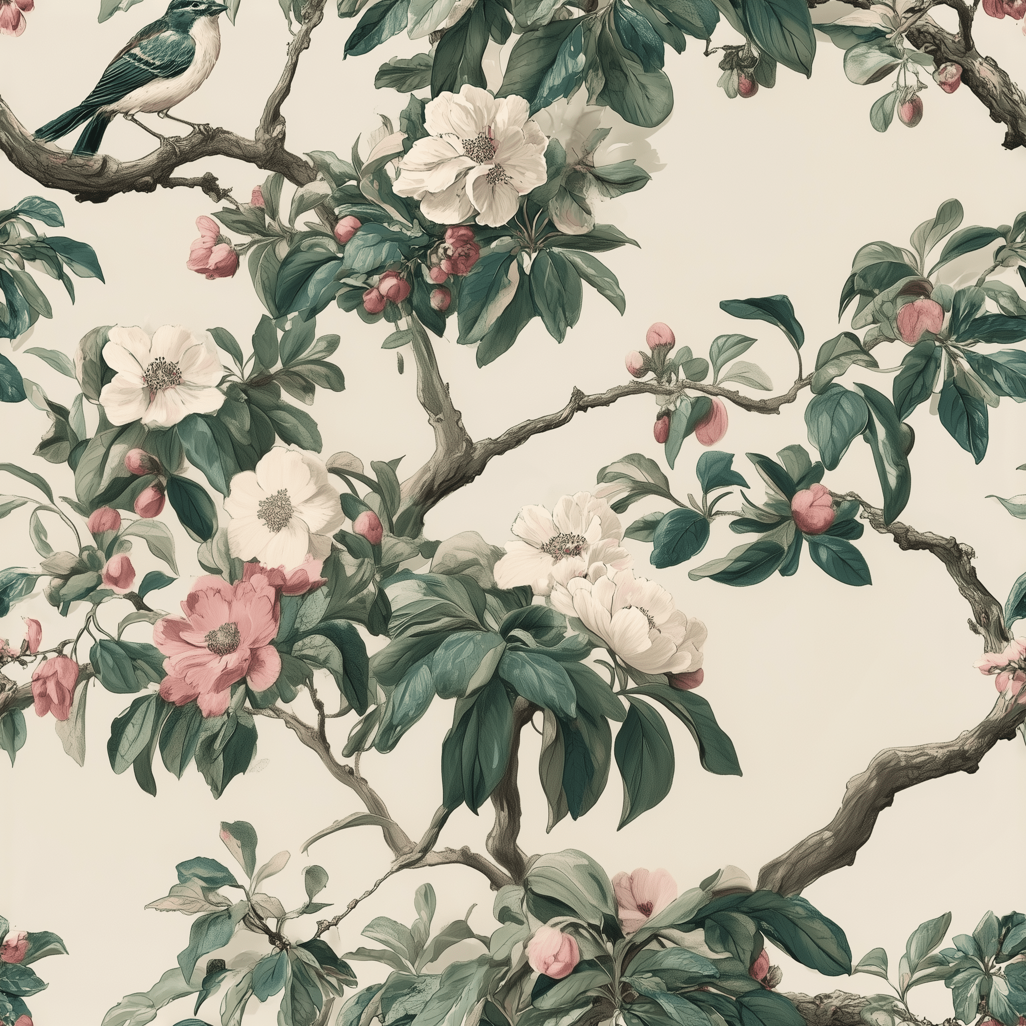 March Petal Wallpaper - Benton Lane Home - Benton Lane