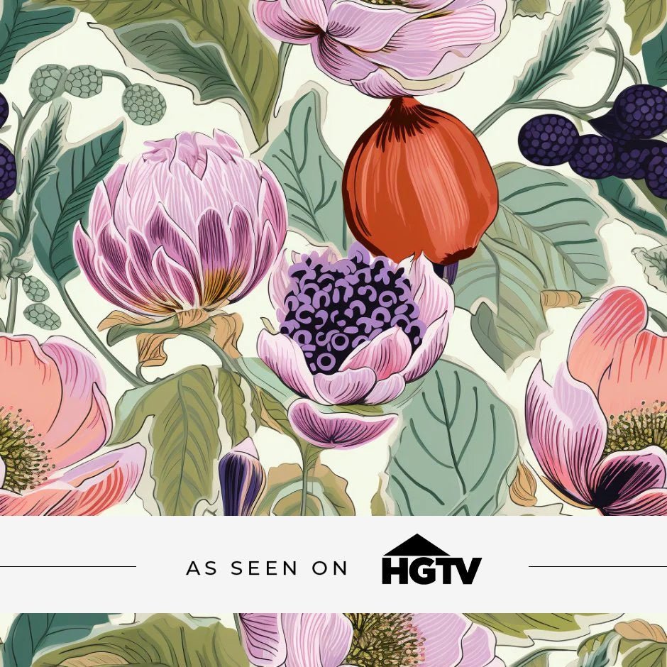Margo Fruit Floral Wallpaper - Benton Lane Home - Painted Paper