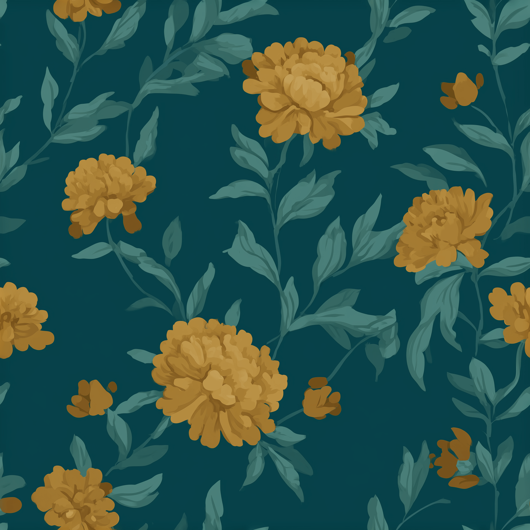 Marigold Manor Wallpaper - Benton Lane Home - Painted Paper