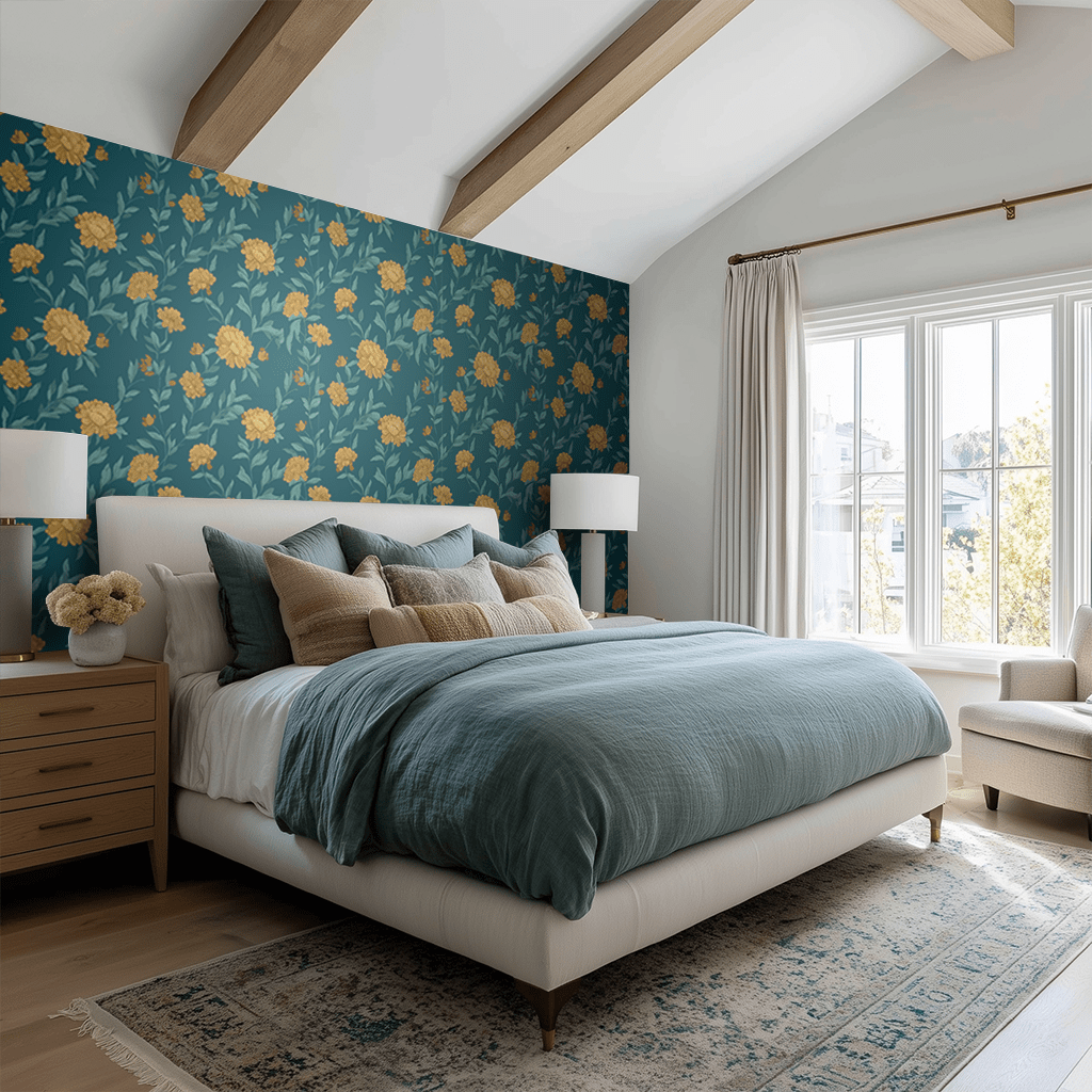 Marigold Manor Wallpaper - Benton Lane Home - Painted Paper