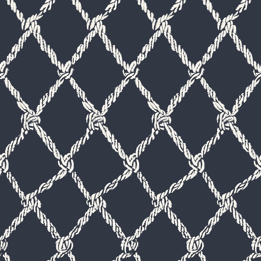Mariner’s Net Wallpaper - Benton Lane Home - Painted Paper