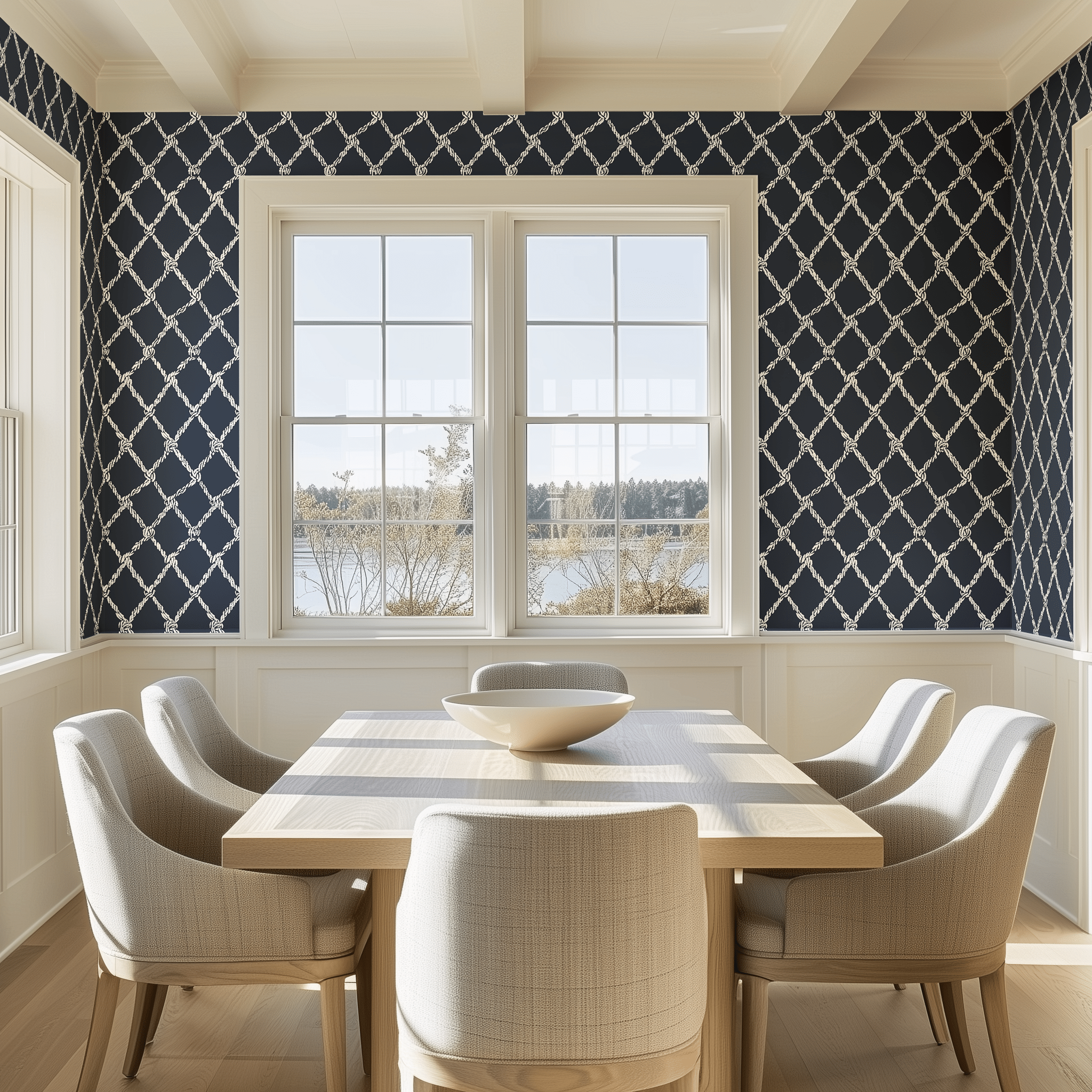 Mariner’s Net Wallpaper - Painted Paper