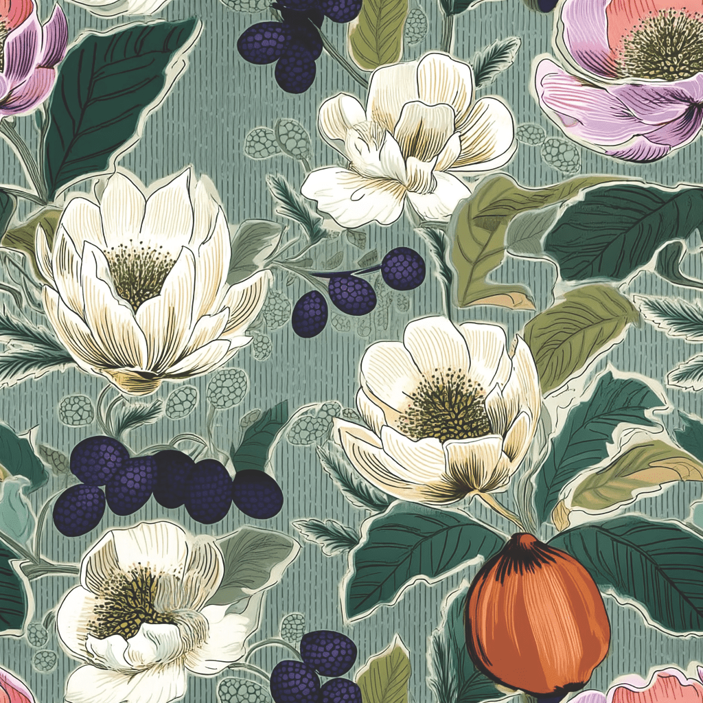 Mary Ella Wallpaper - Painted Paper