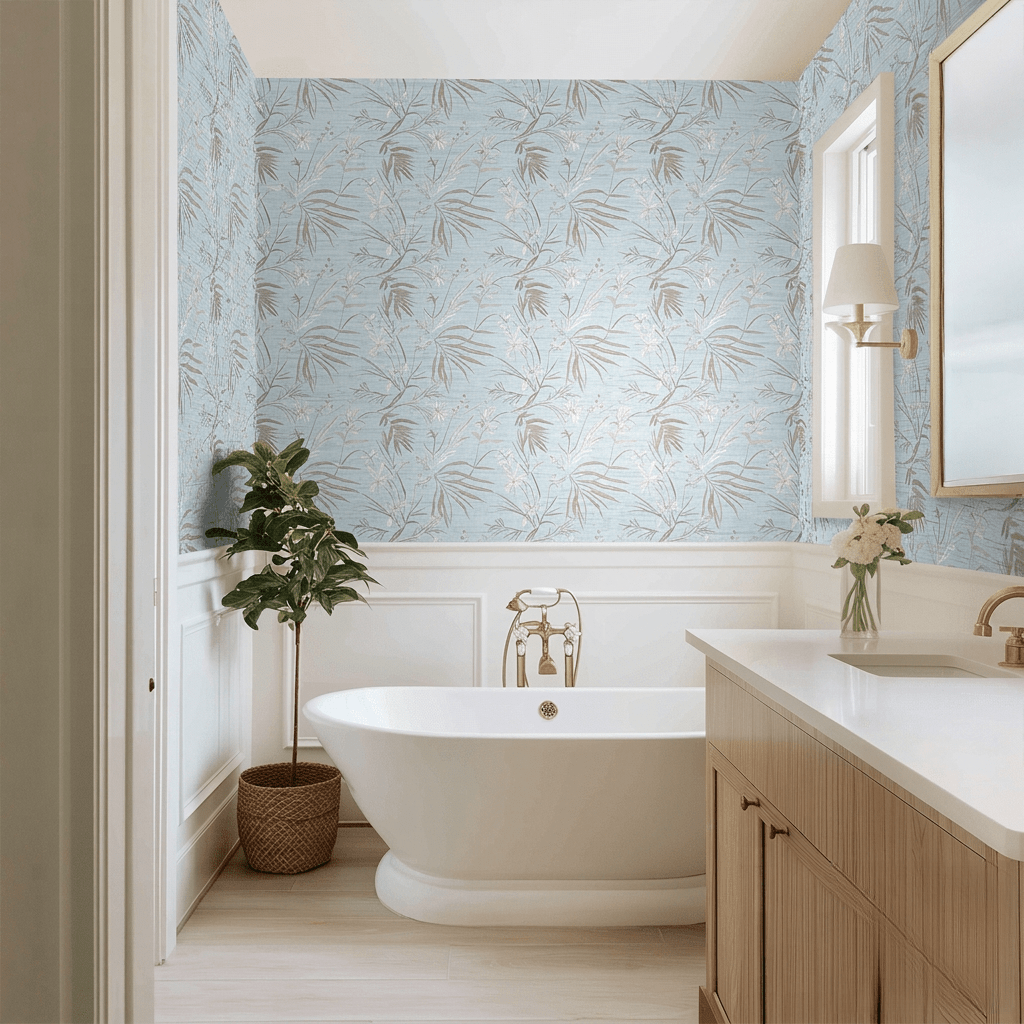 Marzelle Faux Grasscloth Wallpaper - Painted Paper
