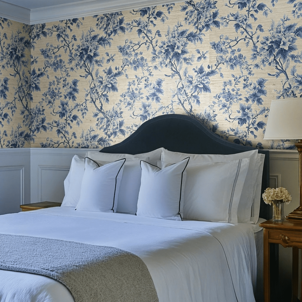 Maude Faux Grasscloth Wallpaper - Benton Lane Home - Painted Paper