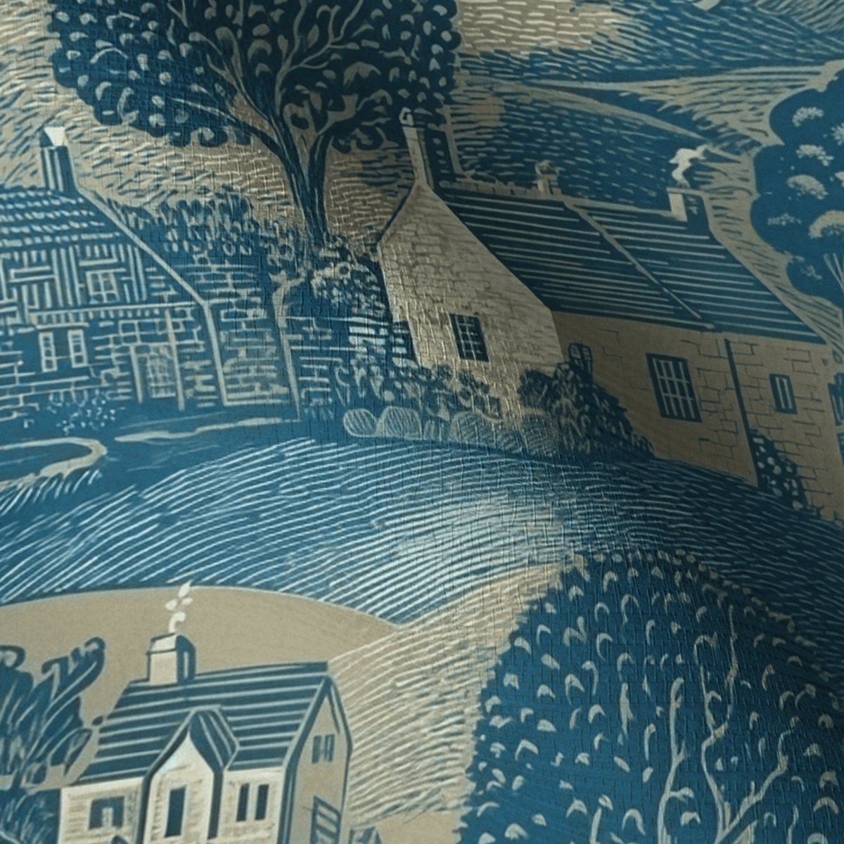 Meadow Line Faux Grasscloth Wallpaper - Benton Lane Home - Lemon Park