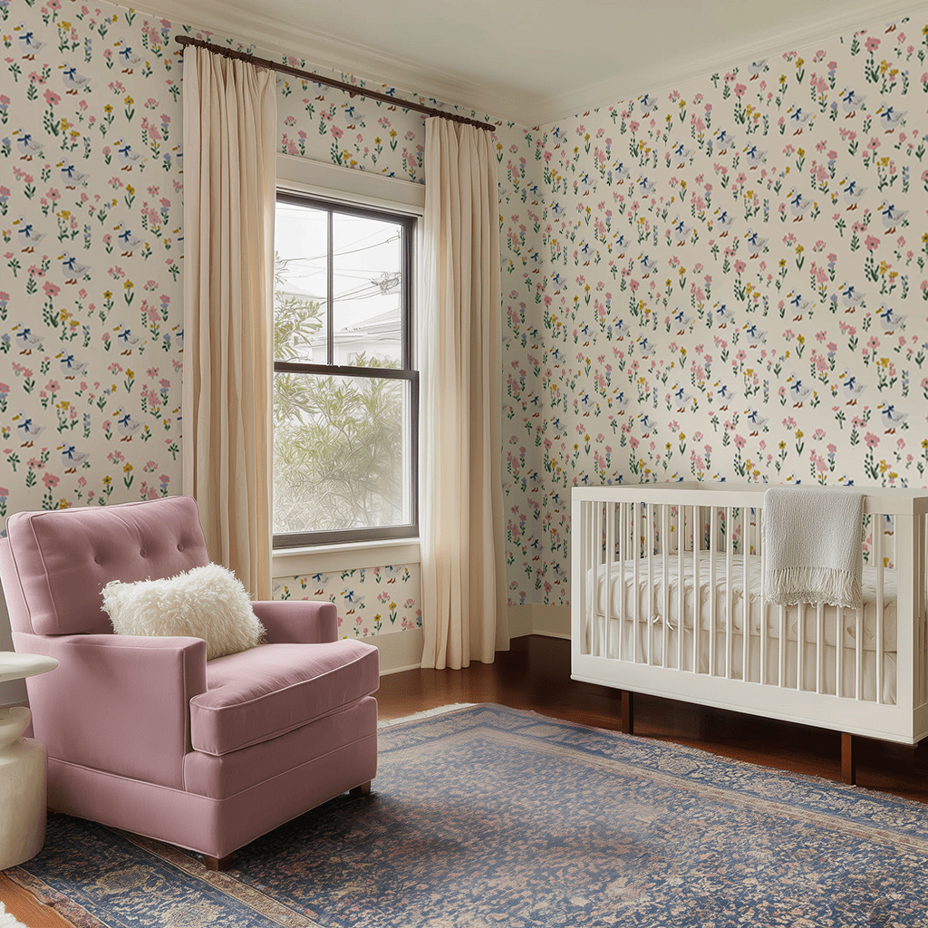 Meadow Scatter Wallpaper - Benton Lane Home - Lemon Park