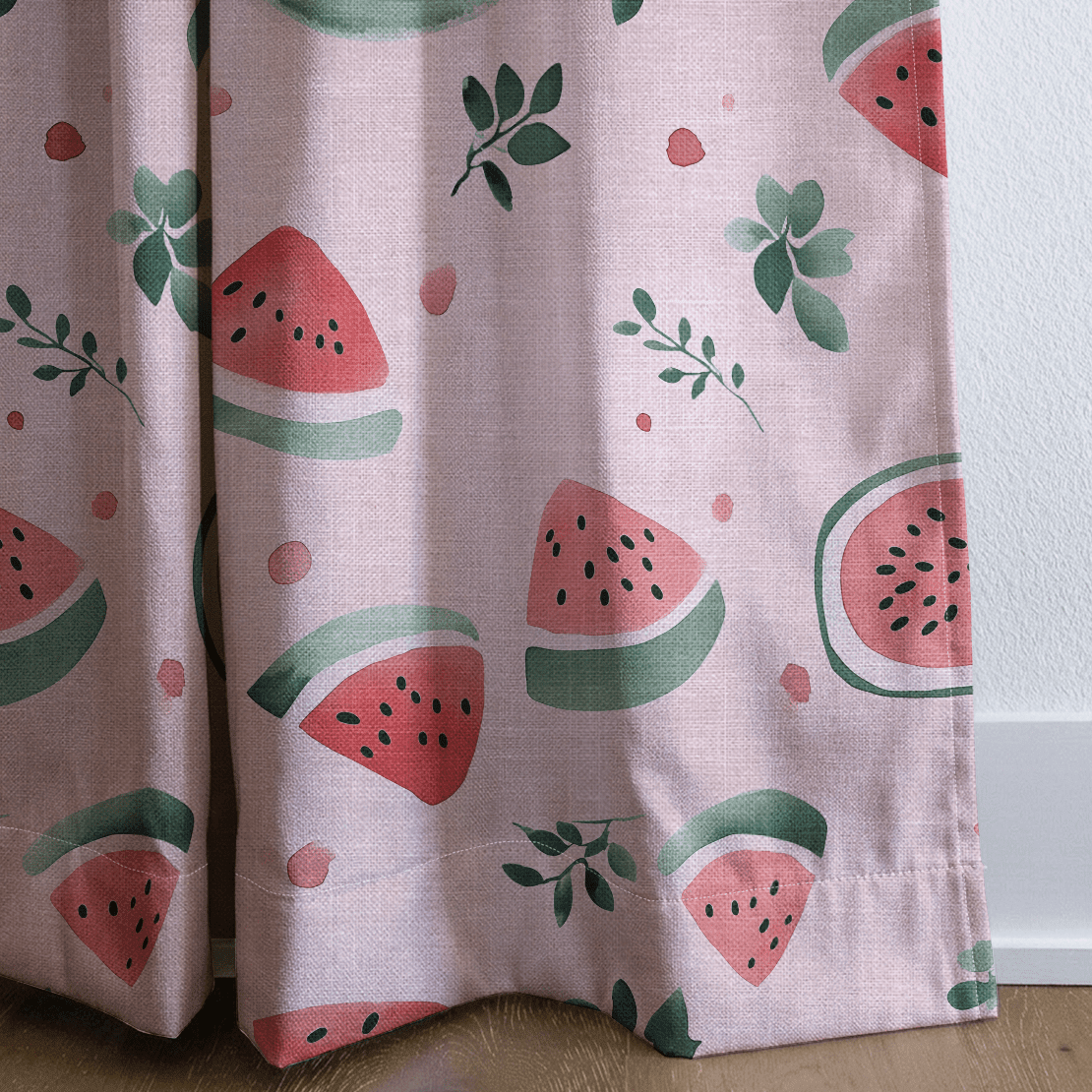 Melon Crush - Drapery - Benton Lane Home - Lemon Park