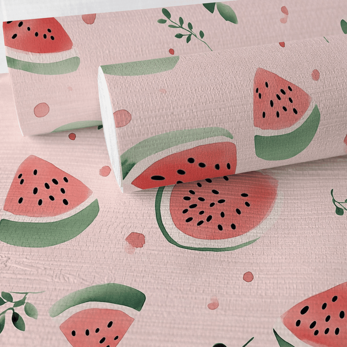 Melon Crush Faux Grasscloth Wallpaper - Benton Lane Home - Lemon Park