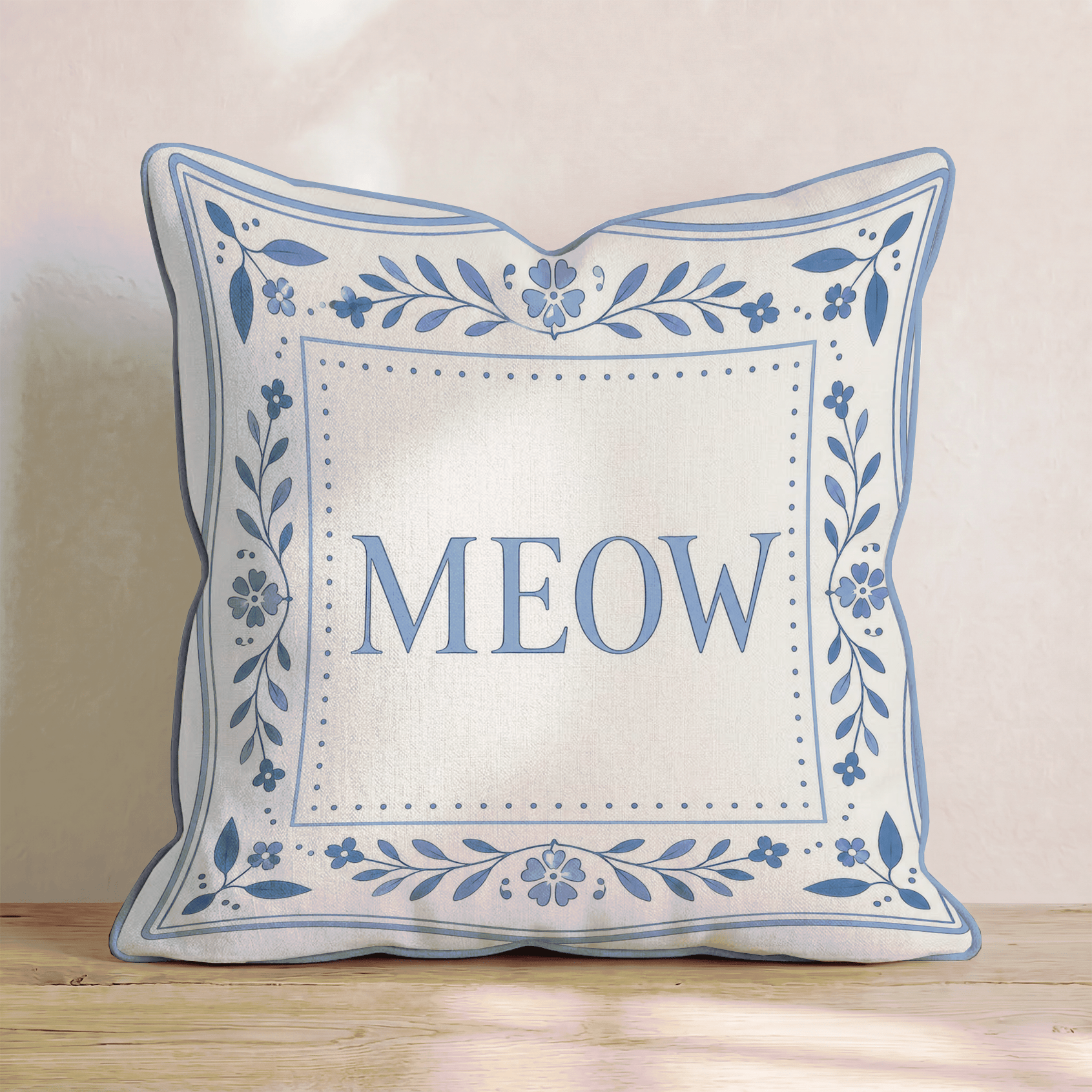 Meow Throw Pillow - Benton Lane Home - Hillcroft Home