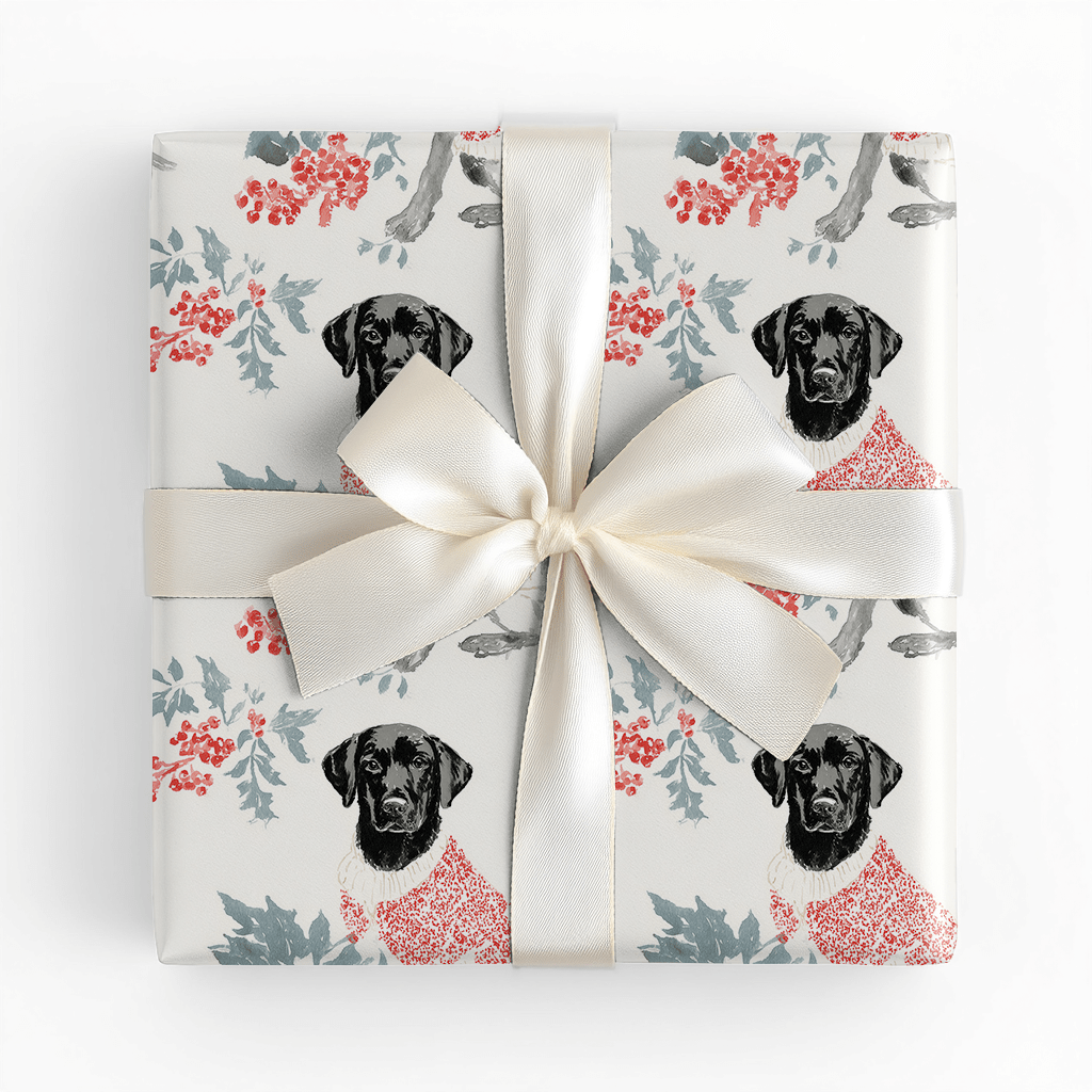 Merry Labmas - Wrapping Paper - Benton Lane Home - Lemon Park